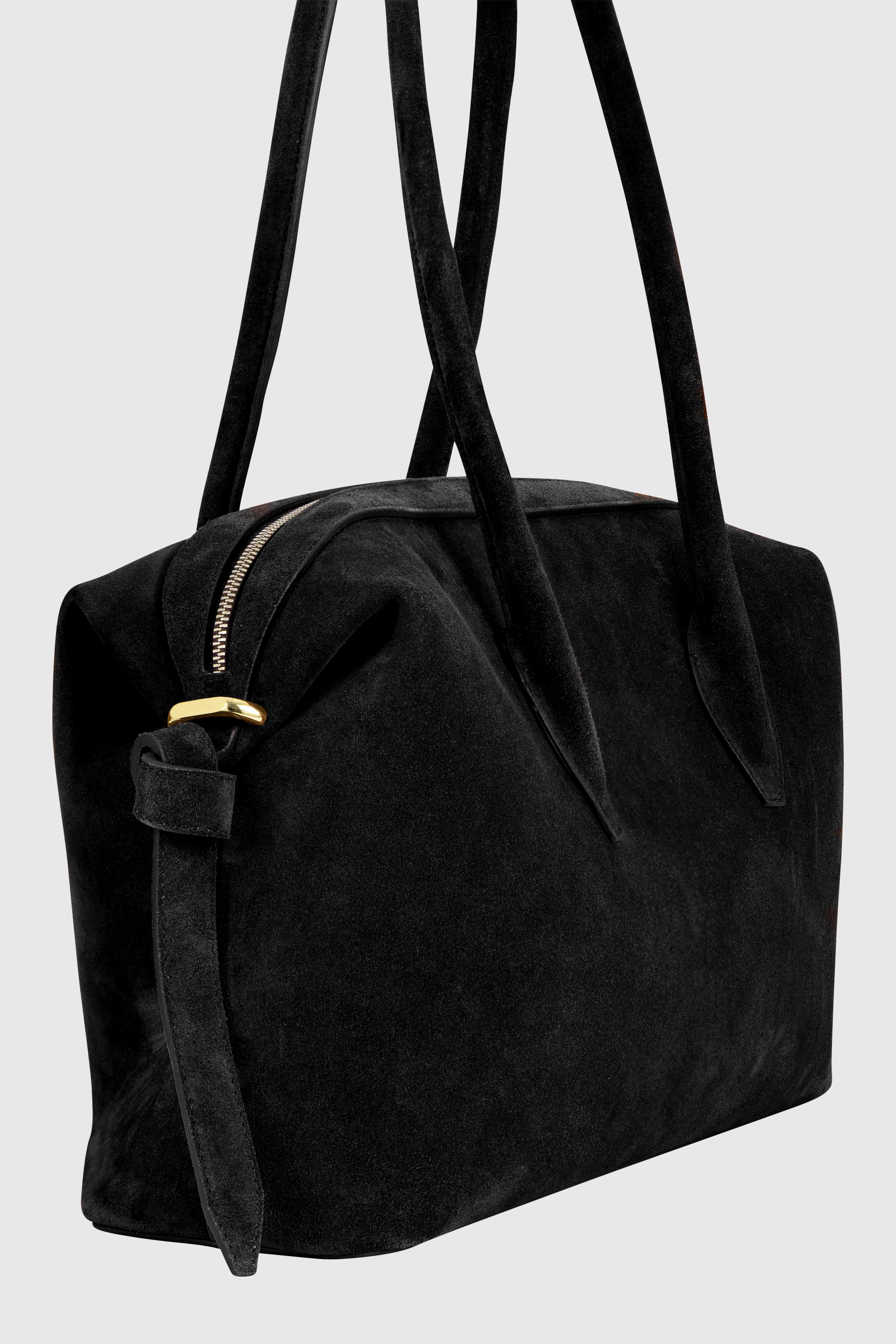 BRIOCHE DUFFLE - BLACK SUEDE - Image 3