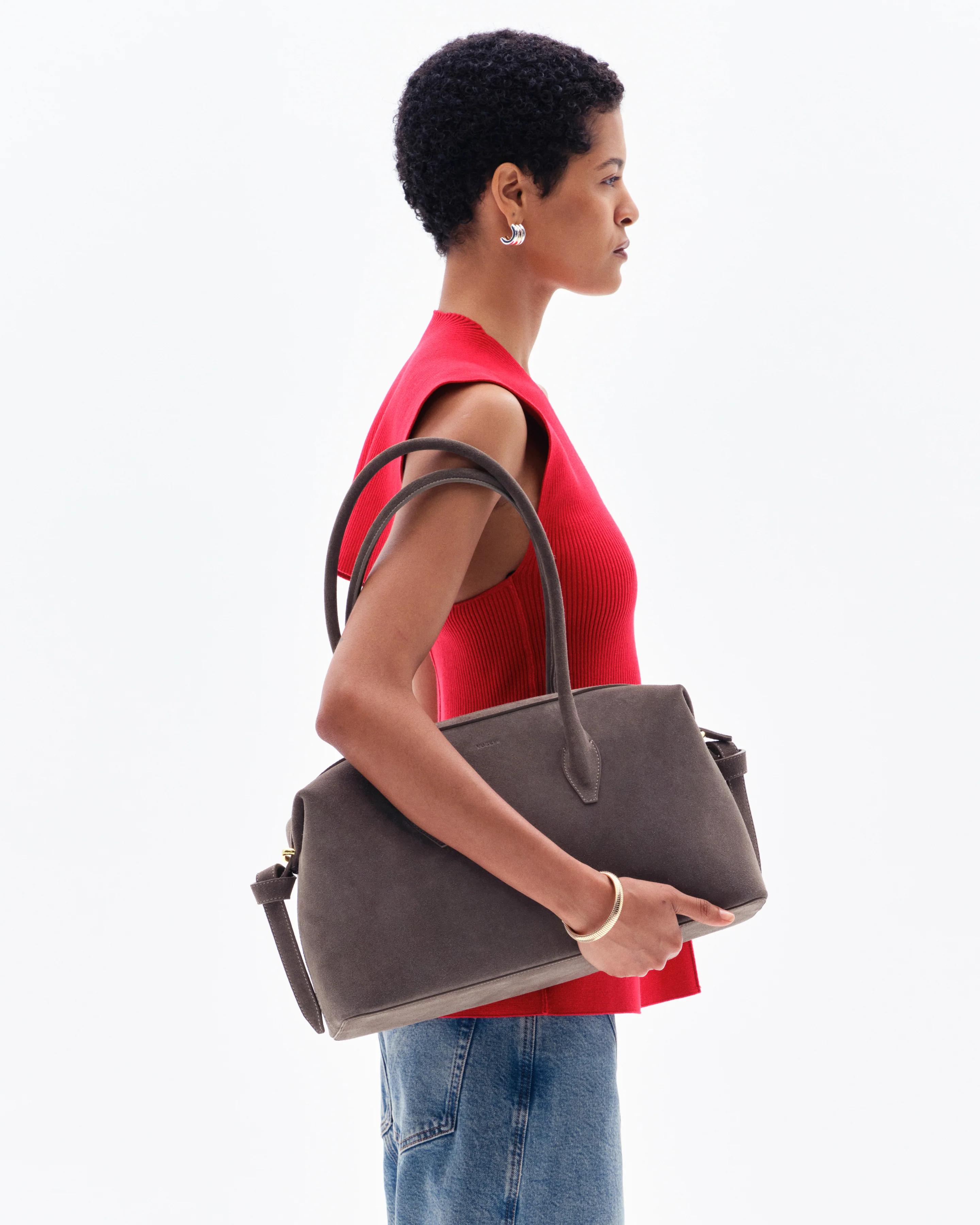 BRIOCHE DUFFLE - TAUPE SUEDE - Image 2