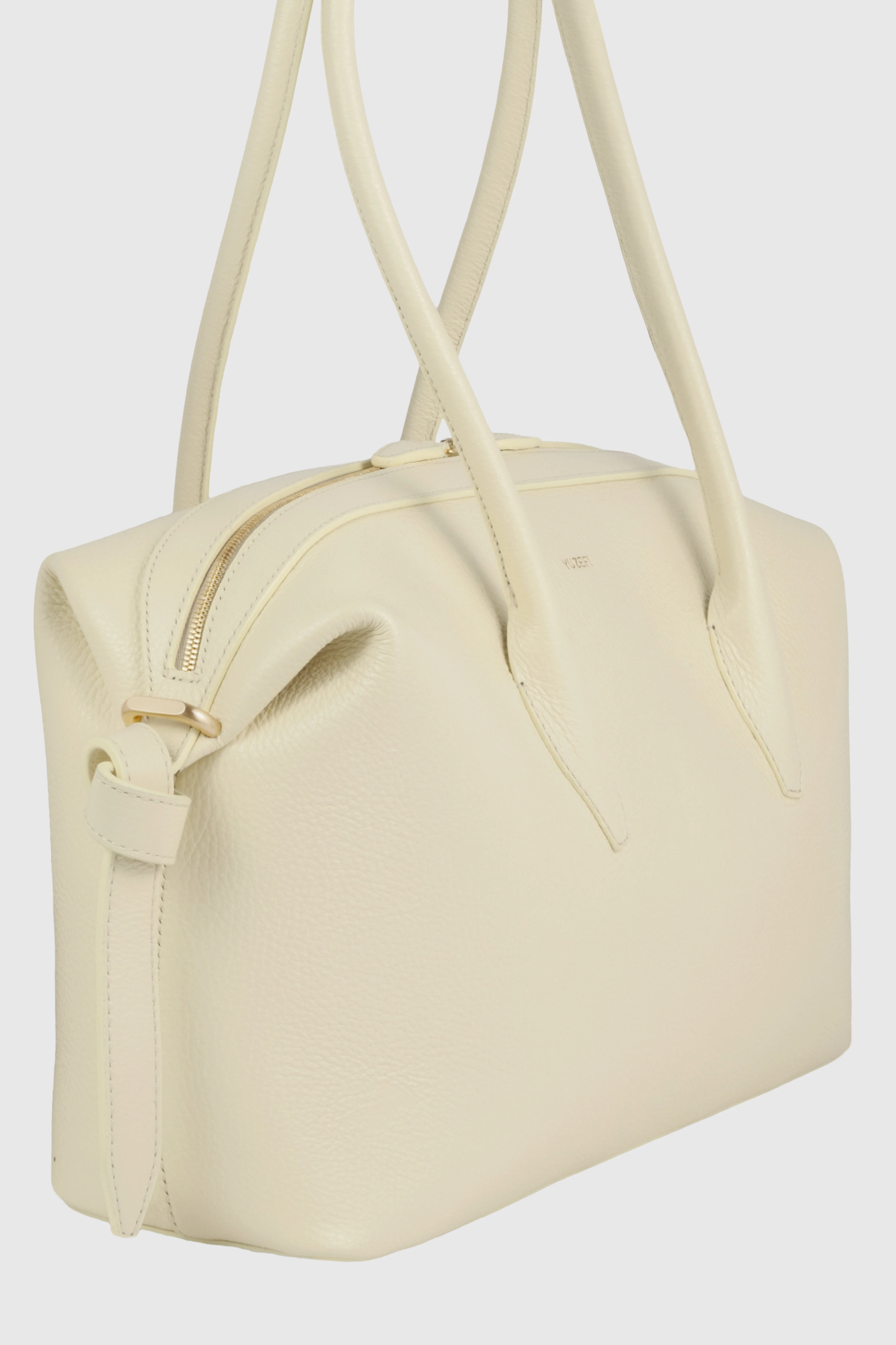 BRIOCHE DUFFLE - VANILLA PEBBLE GRAINED LEATHER - Image 3
