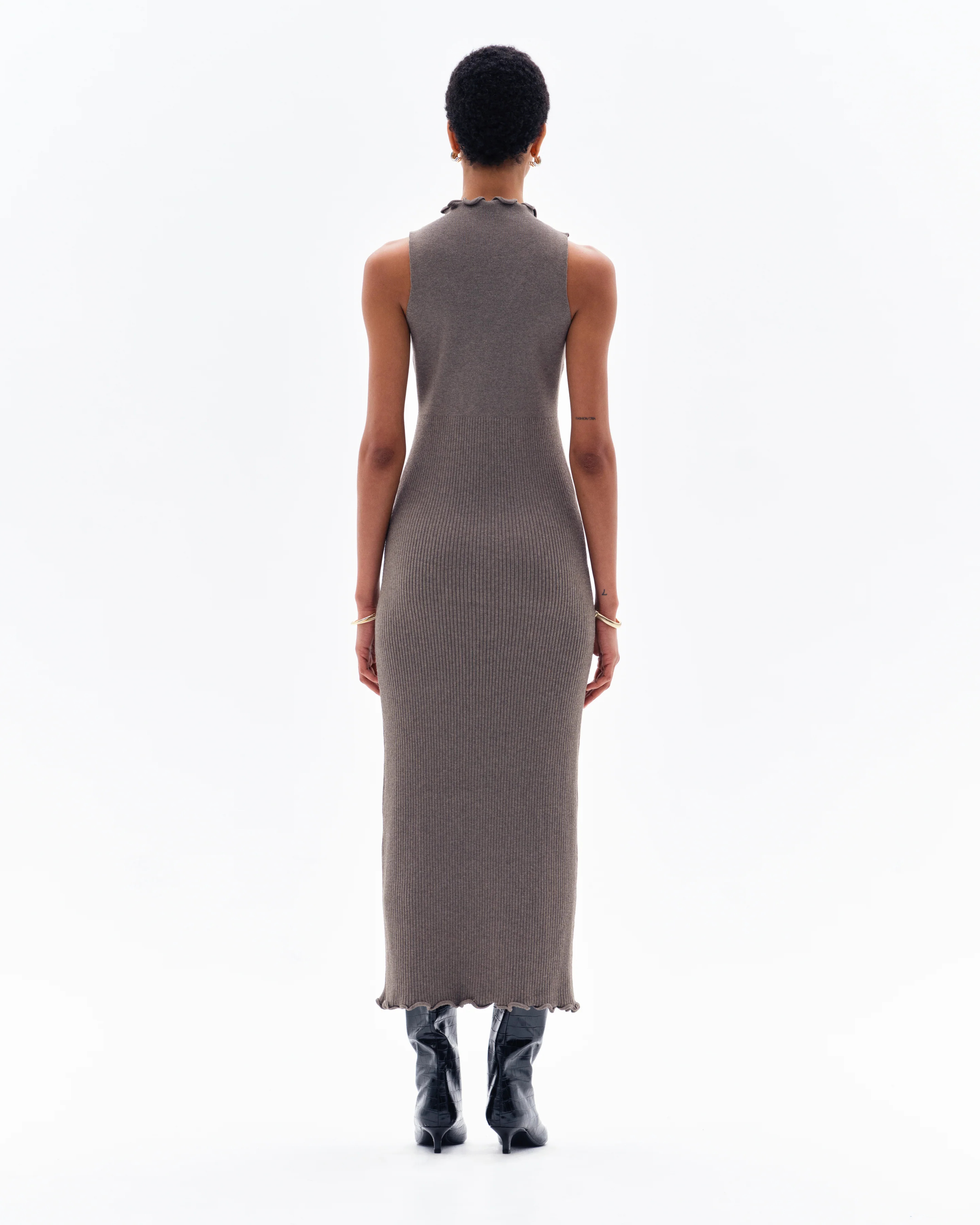 EZE RIB MAXI DRESS - CLAY - Image 2