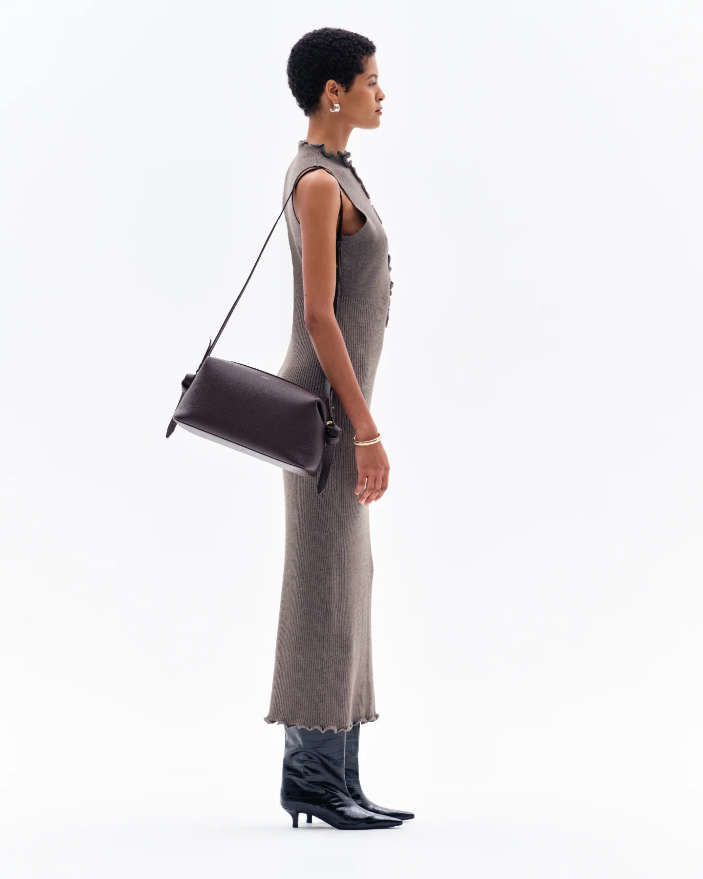 EZE RIB MAXI DRESS - CLAY - Image 3