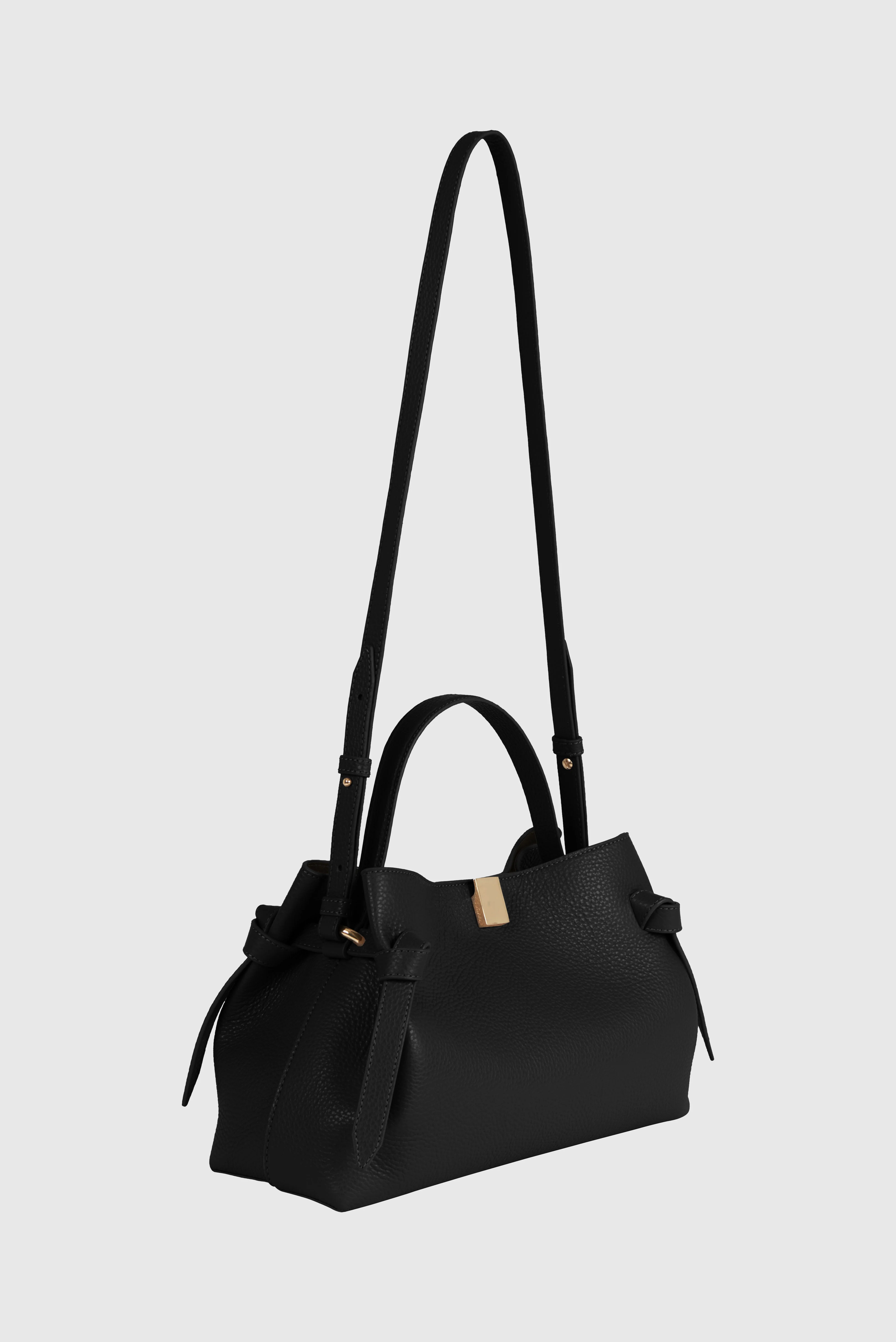 GYOZA - BLACK PEBBLE GRAINED LEATHER - Image 5