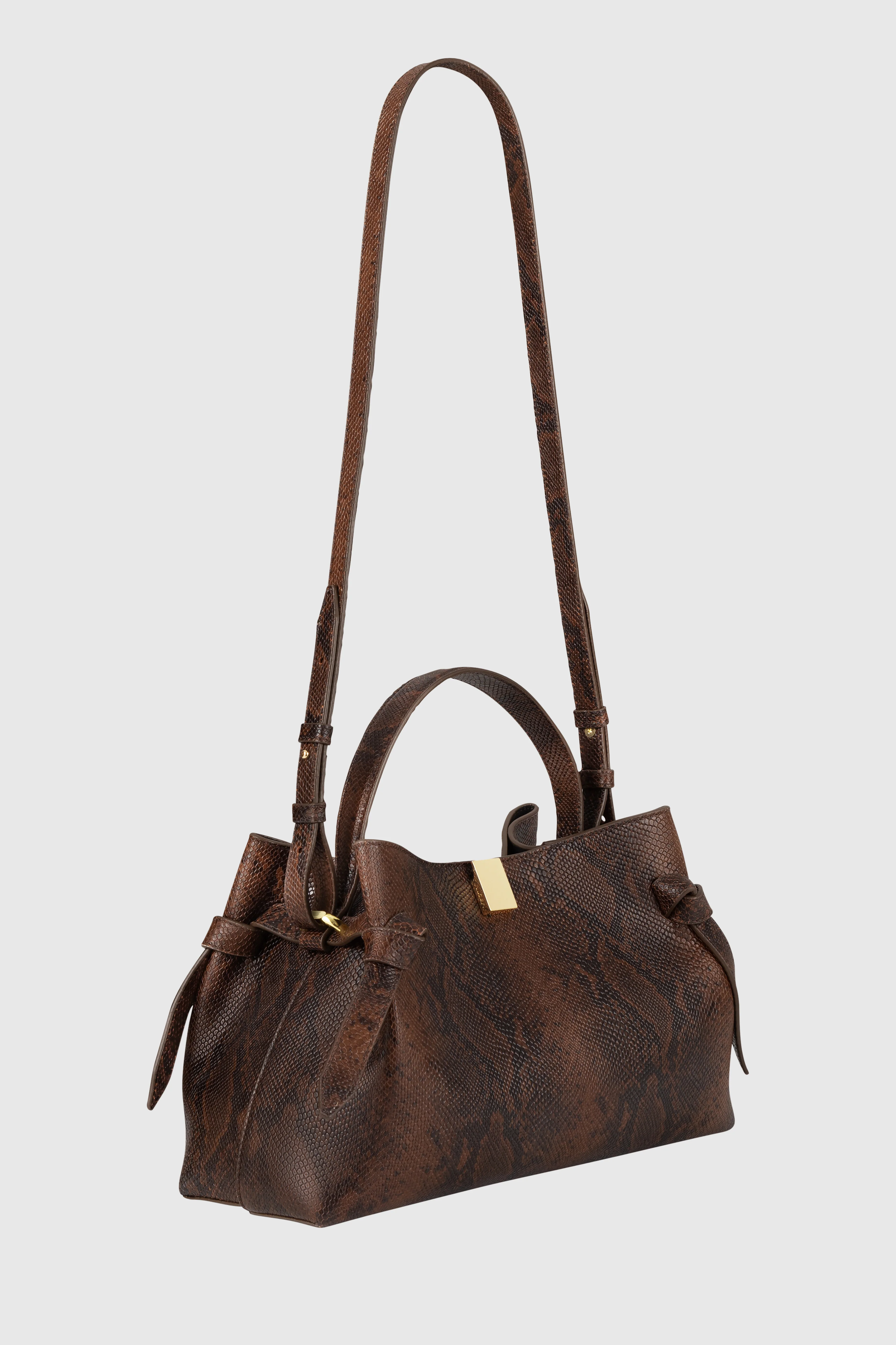 GYOZA - EMBOSSED SNAKE COWHIDE LEATHER - Image 3