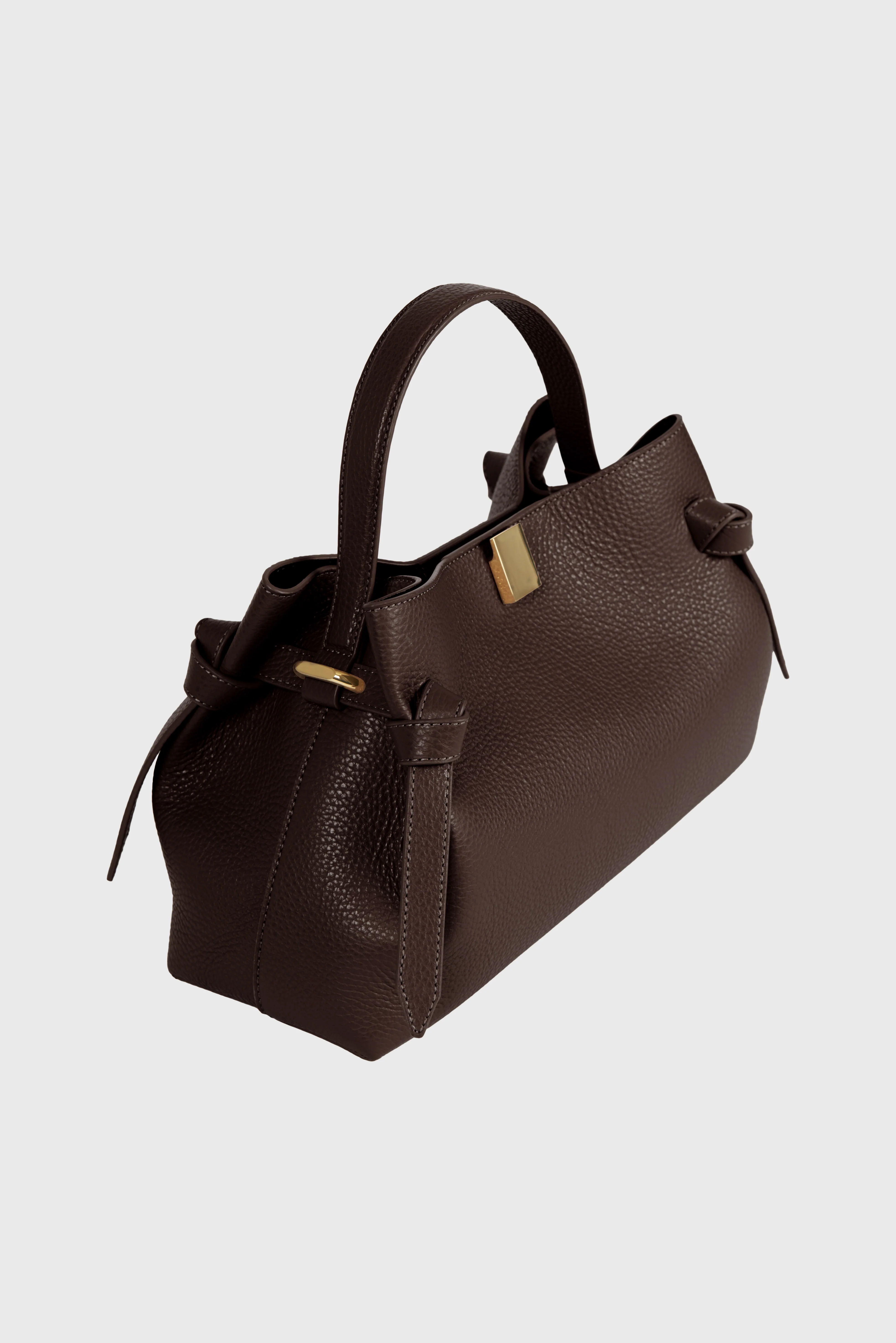 GYOZA - ESPRESSO PEBBLE GRAINED LEATHER - Image 4