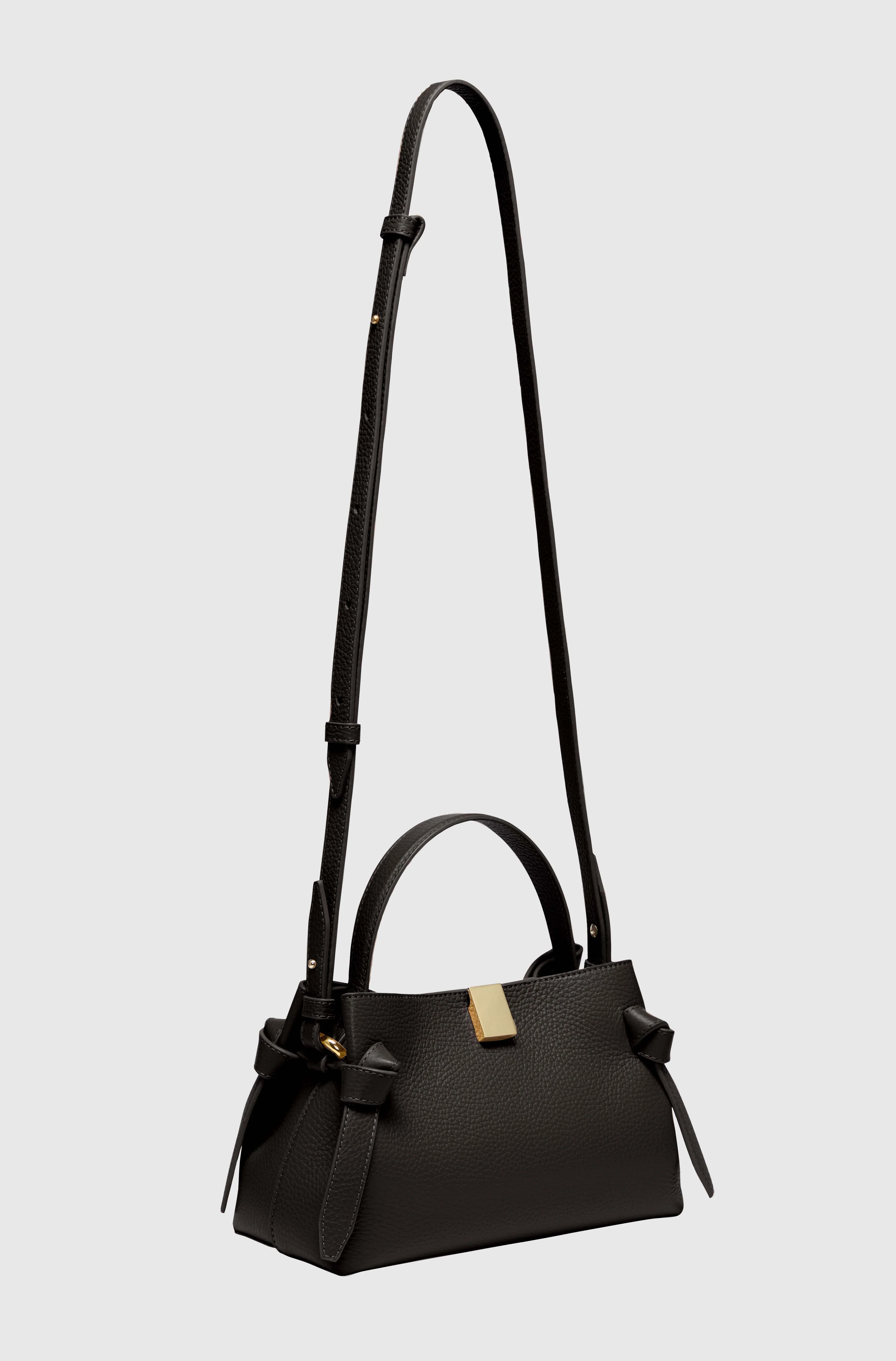 GYOZA MINI - BLACK PEBBLE GRAINED LEATHER - Image 3