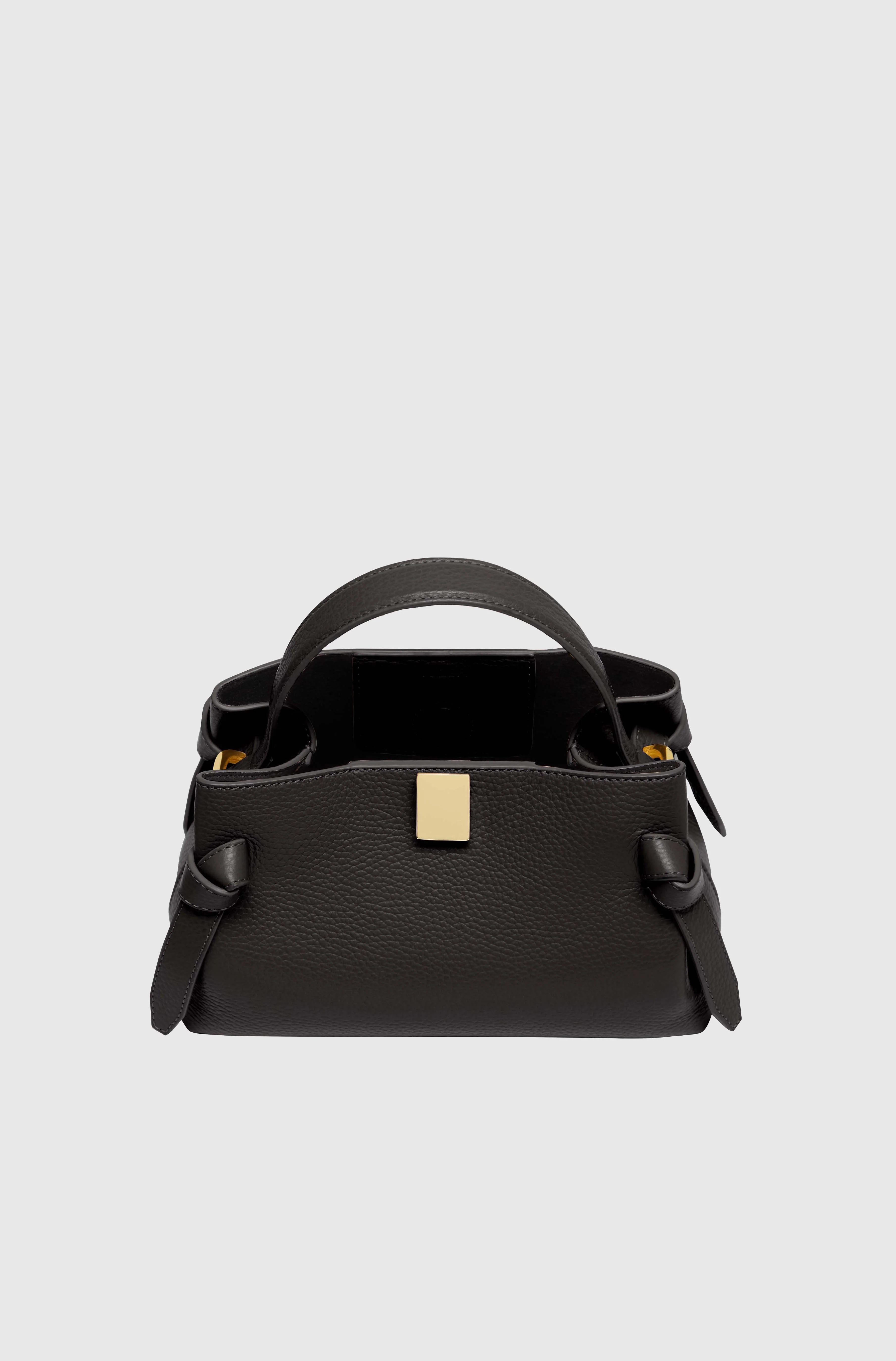 GYOZA MINI - BLACK PEBBLE GRAINED LEATHER - Image 4