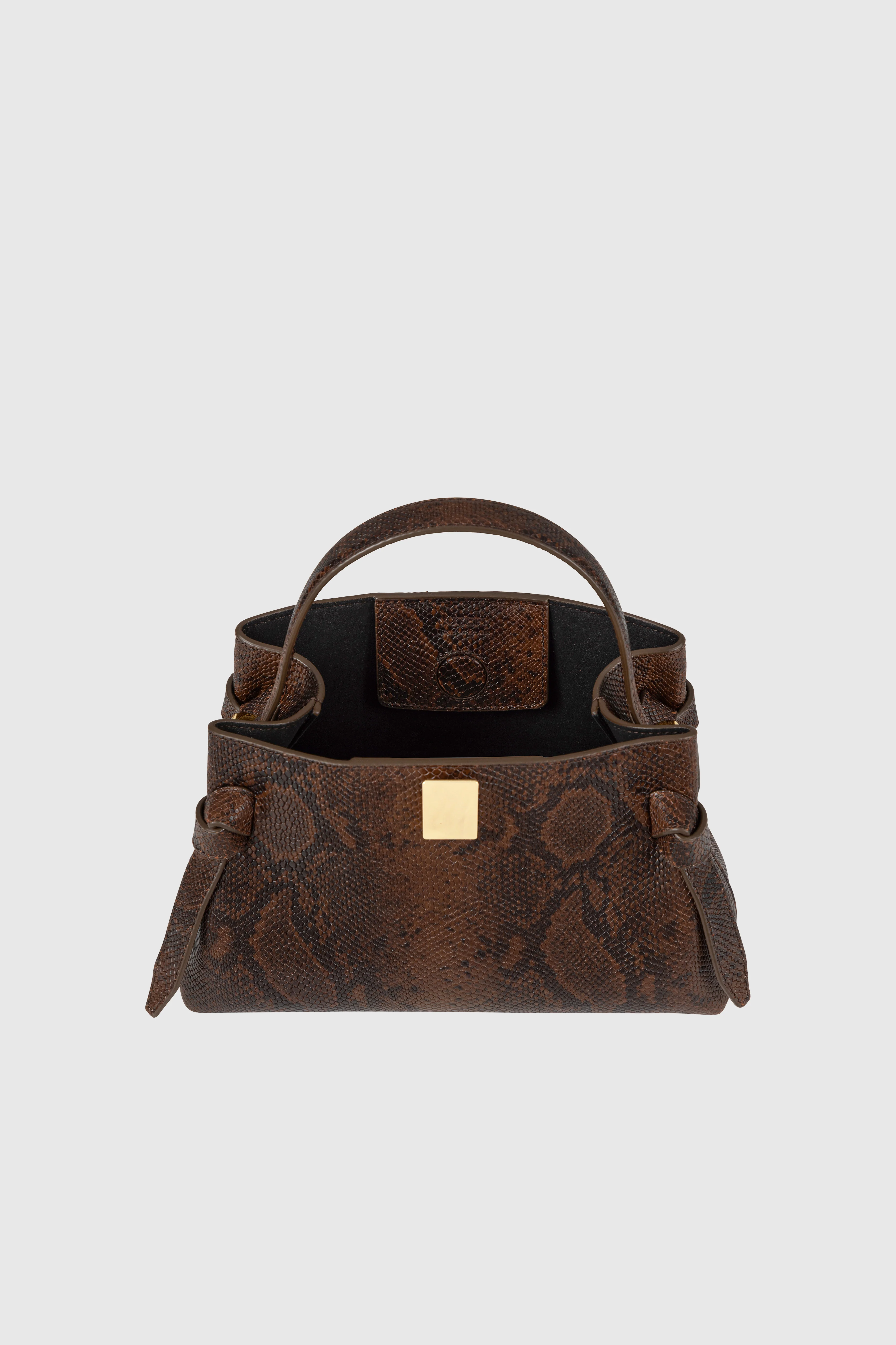 GYOZA MINI - EMBOSSED SNAKE COWHIDE LEATHER - Image 3