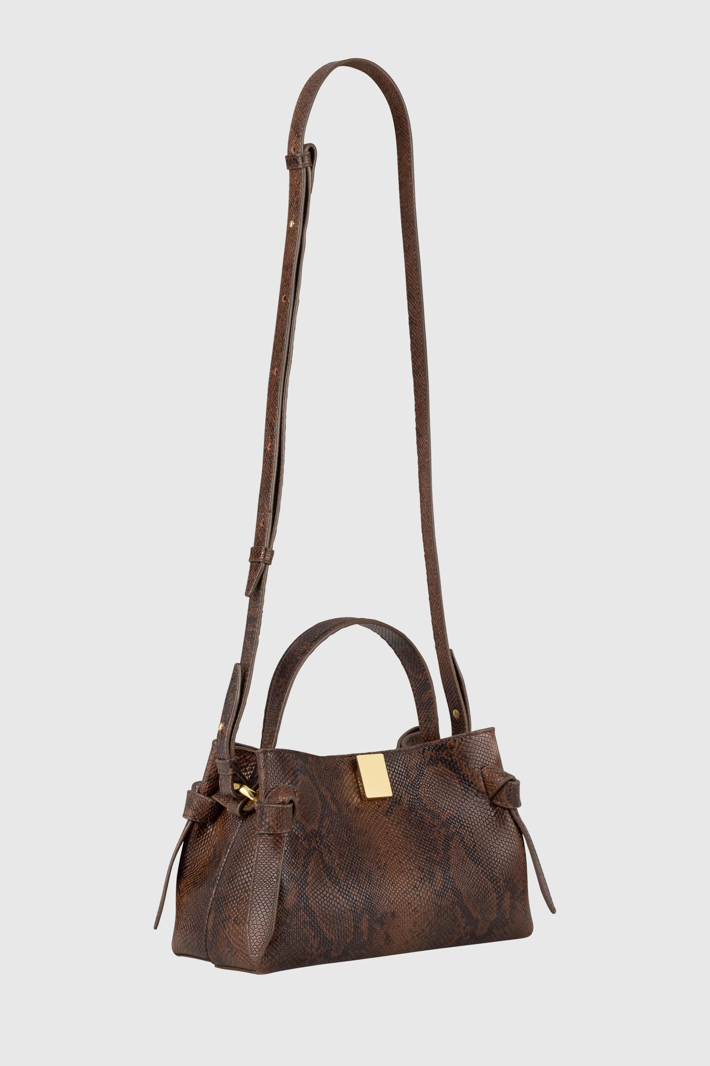 GYOZA MINI - EMBOSSED SNAKE COWHIDE LEATHER - Image 4