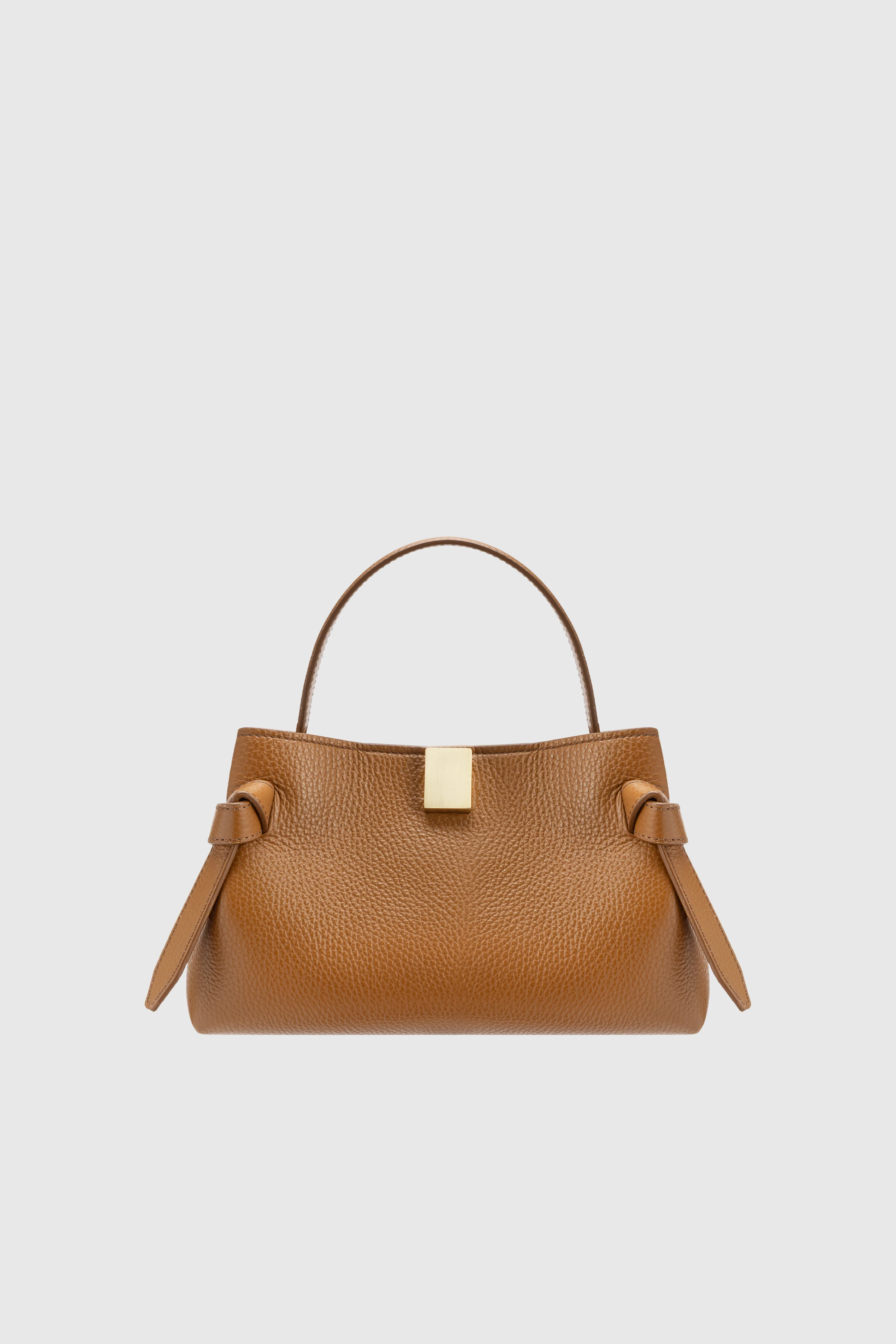 GYOZA MINI - HAZEL PEBBLE GRAINED LEATHER