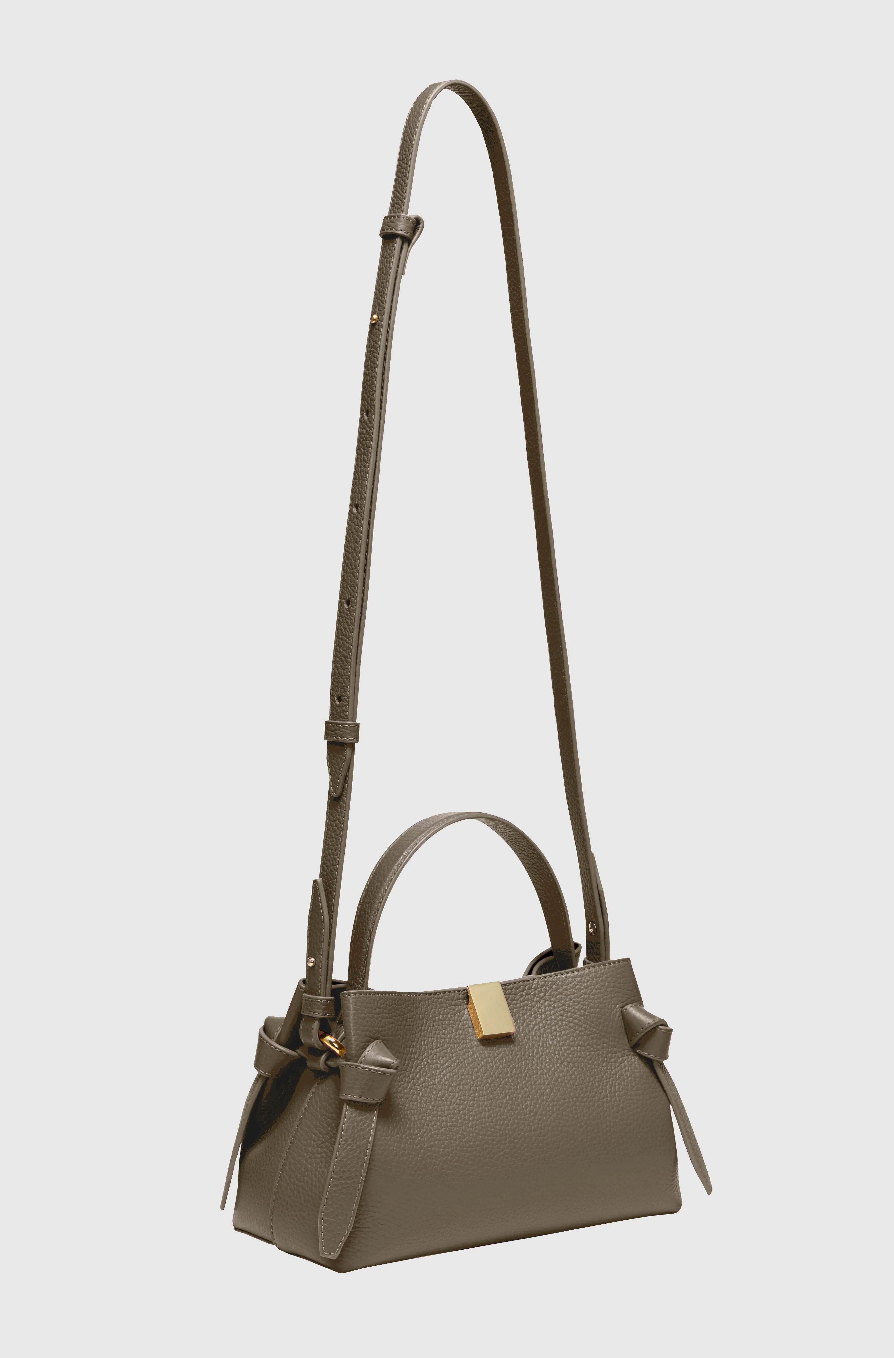 GYOZA MINI - TAUPE PEBBLE GRAINED LEATHER - Image 3