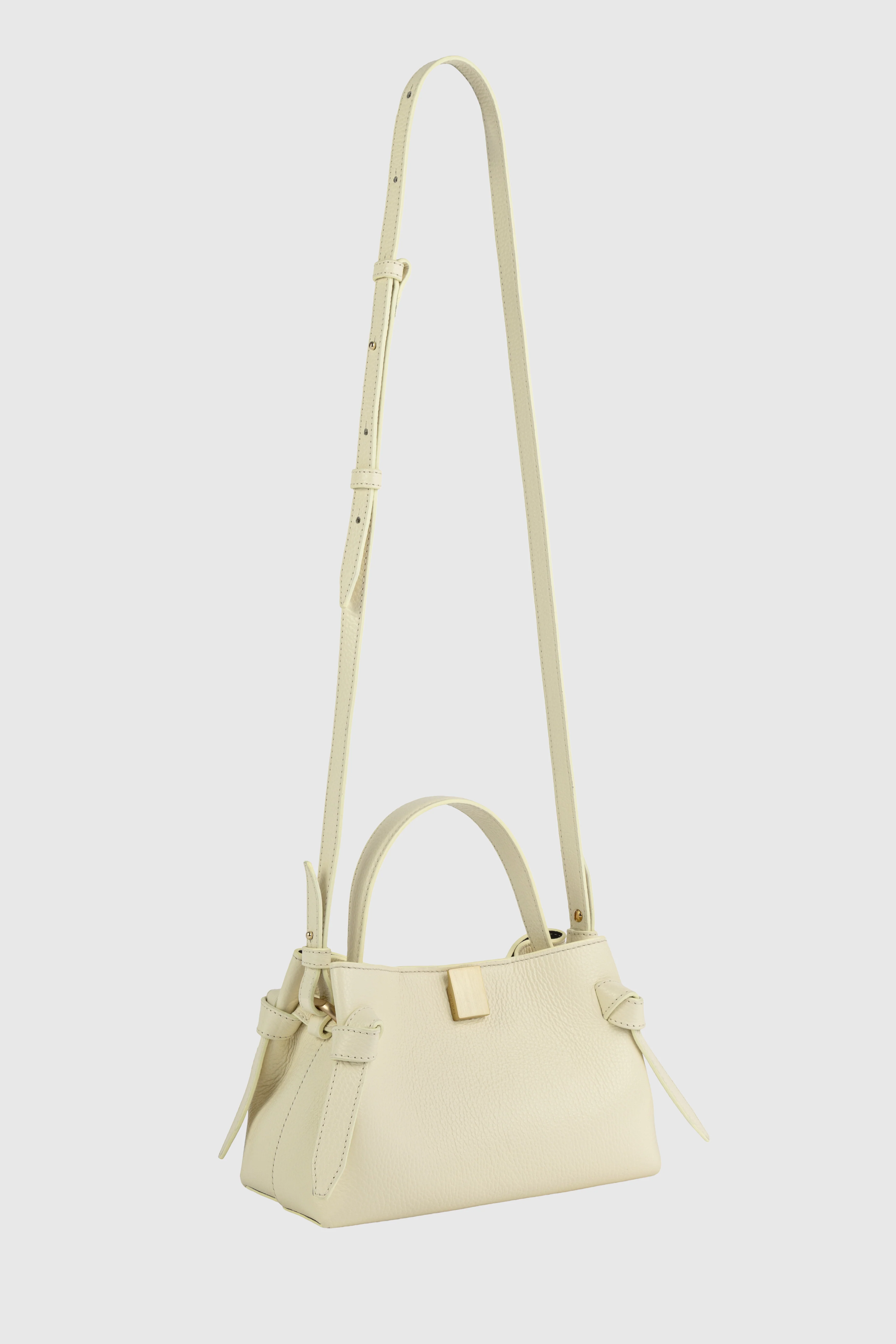 GYOZA MINI - VANILLA PEBBLE GRAINED LEATHER - Image 3