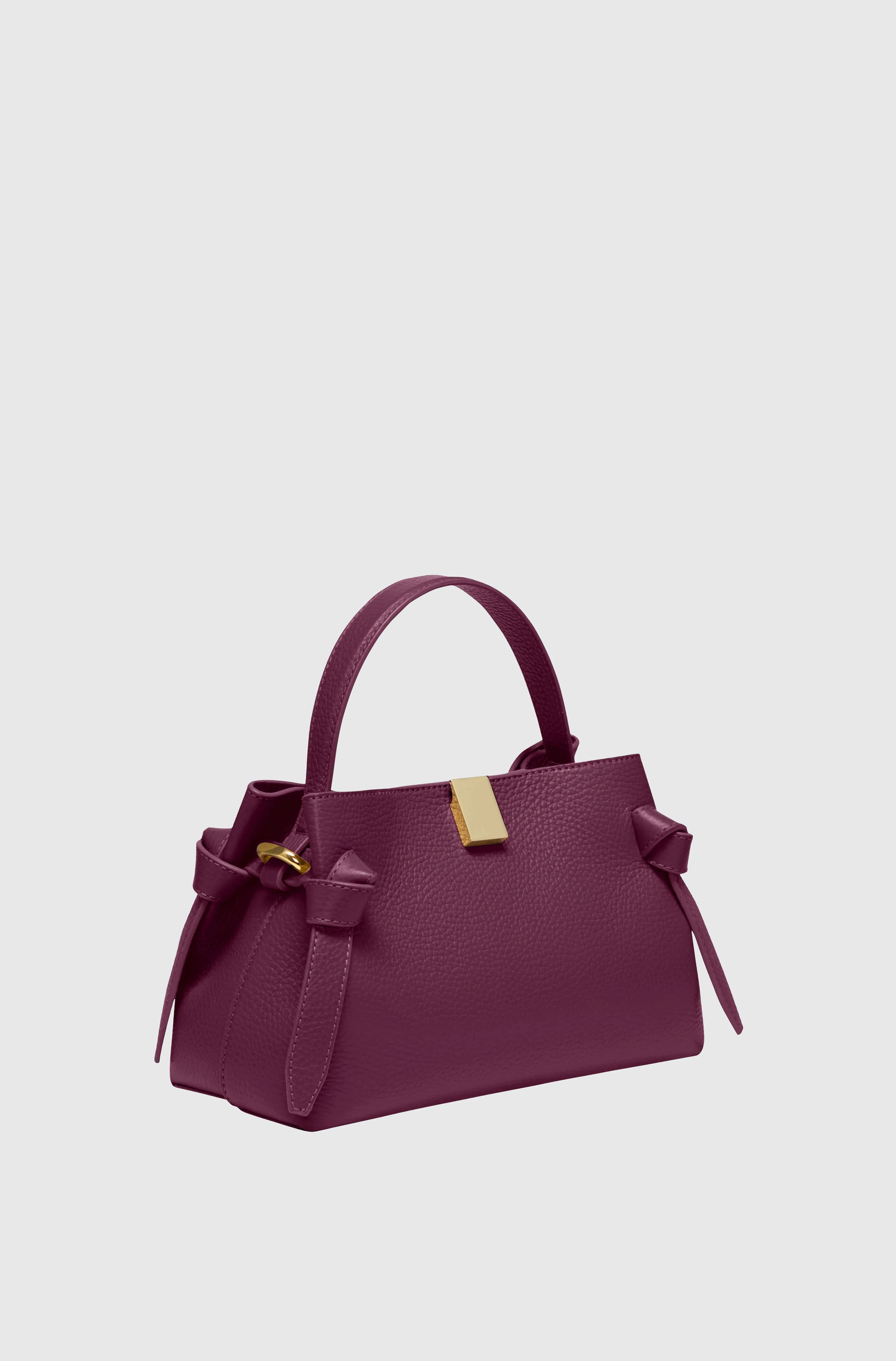GYOZA MINI - WINE PEBBLE GRAINED LEATHER - Image 2