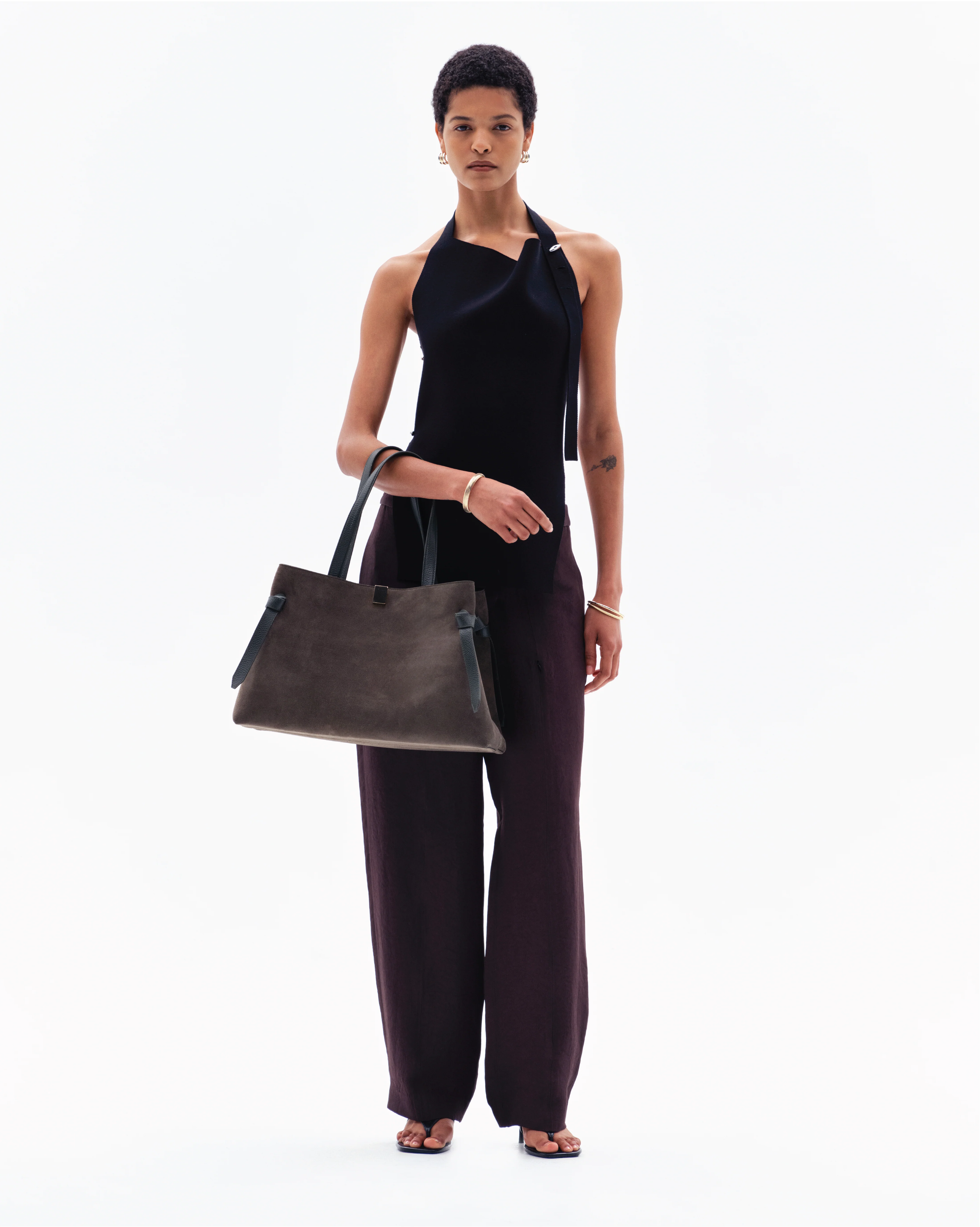 GYOZA TOTE - AGAVE SUEDE - Image 3