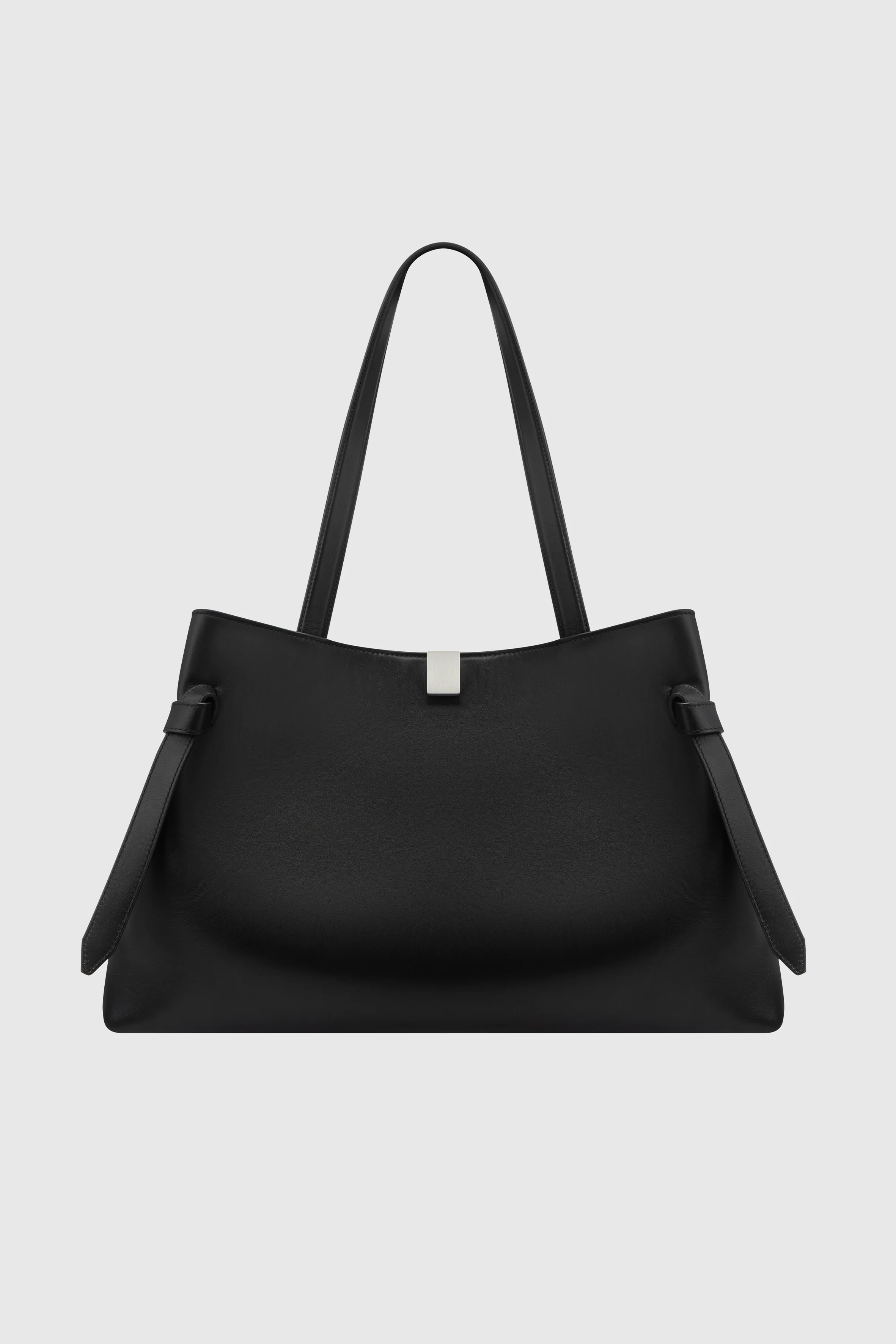 GYOZA TOTE - BLACK SMOOTH LEATHER