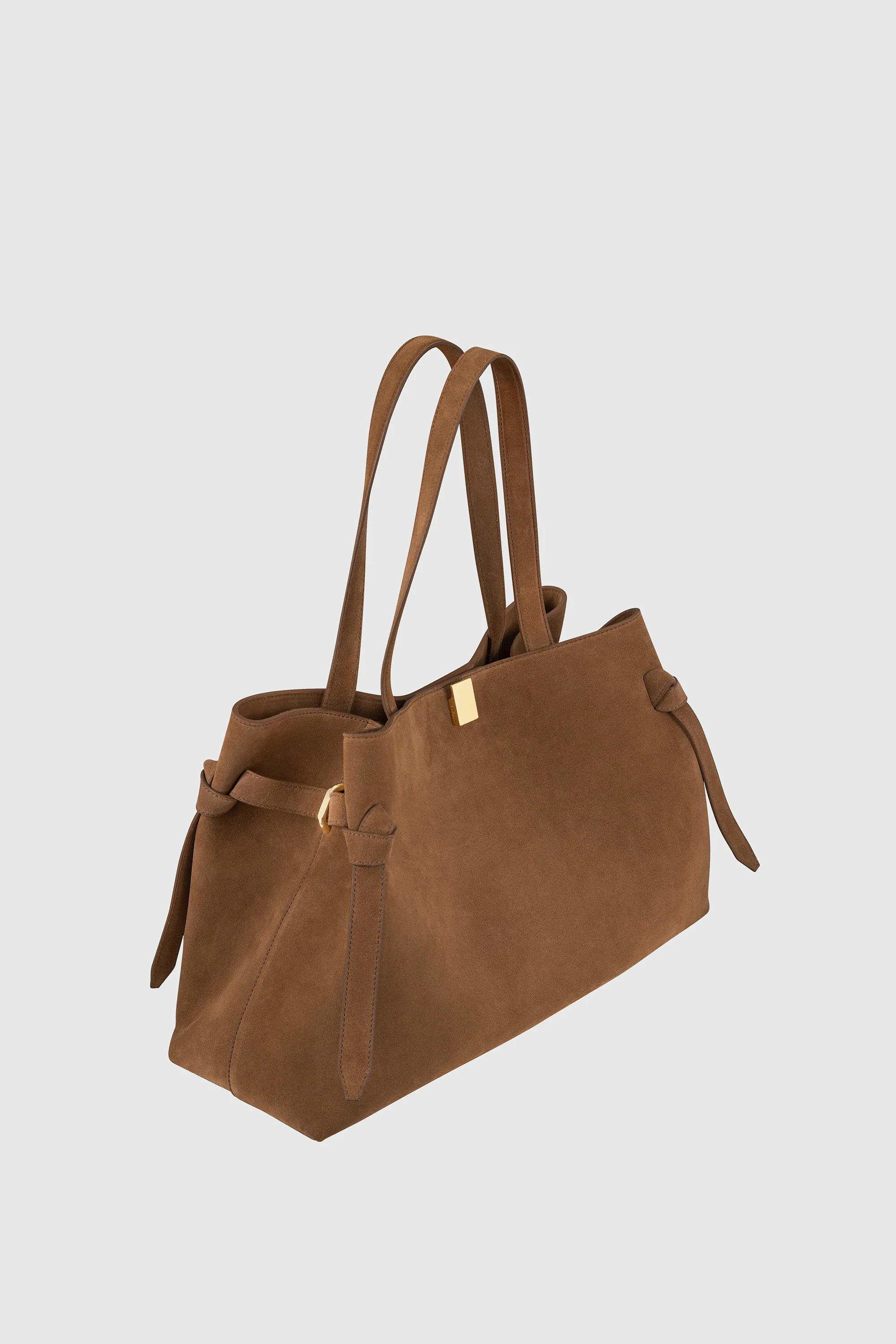 GYOZA TOTE - COGNAC SUEDE - Image 4