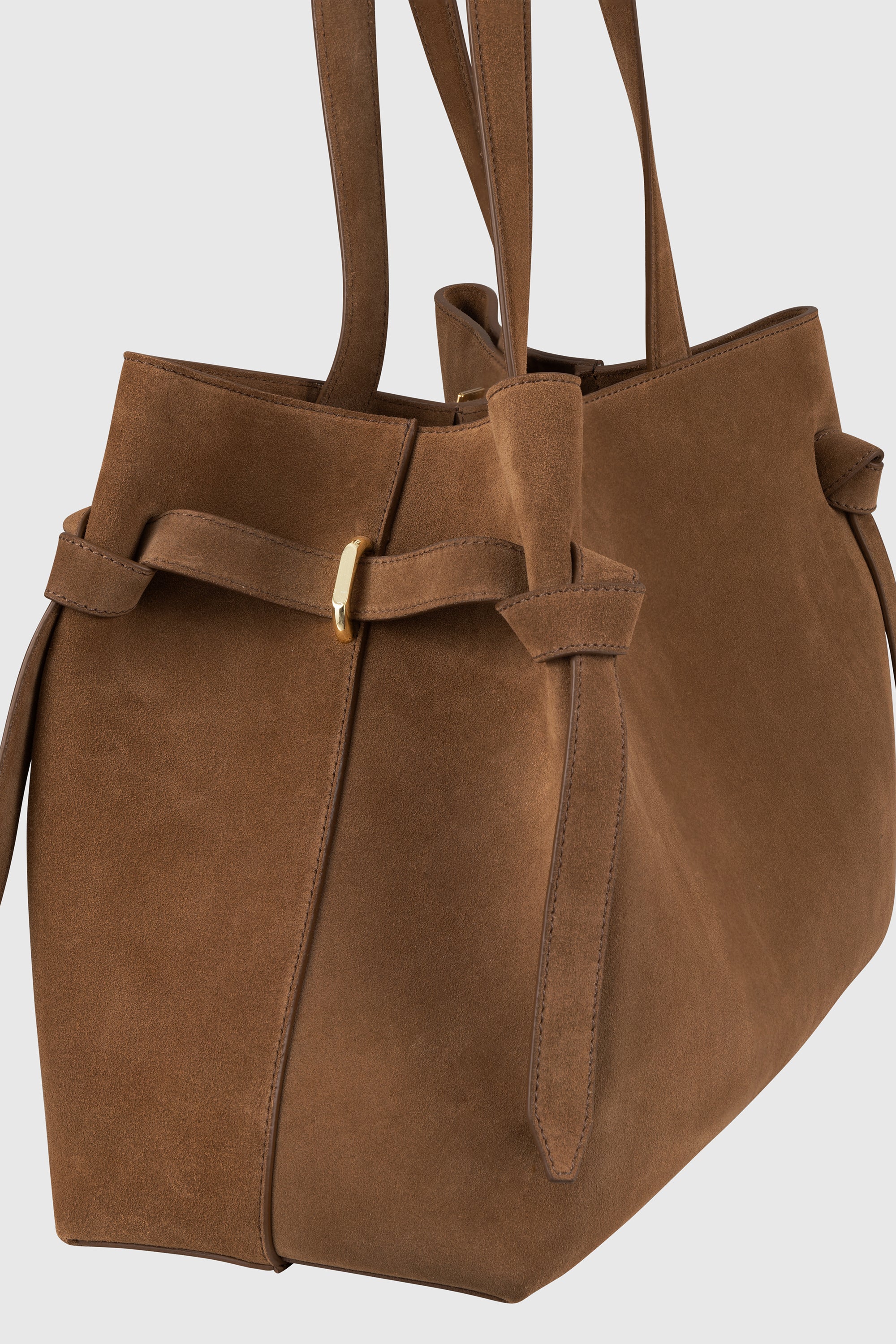 GYOZA TOTE - COGNAC SUEDE - Image 5