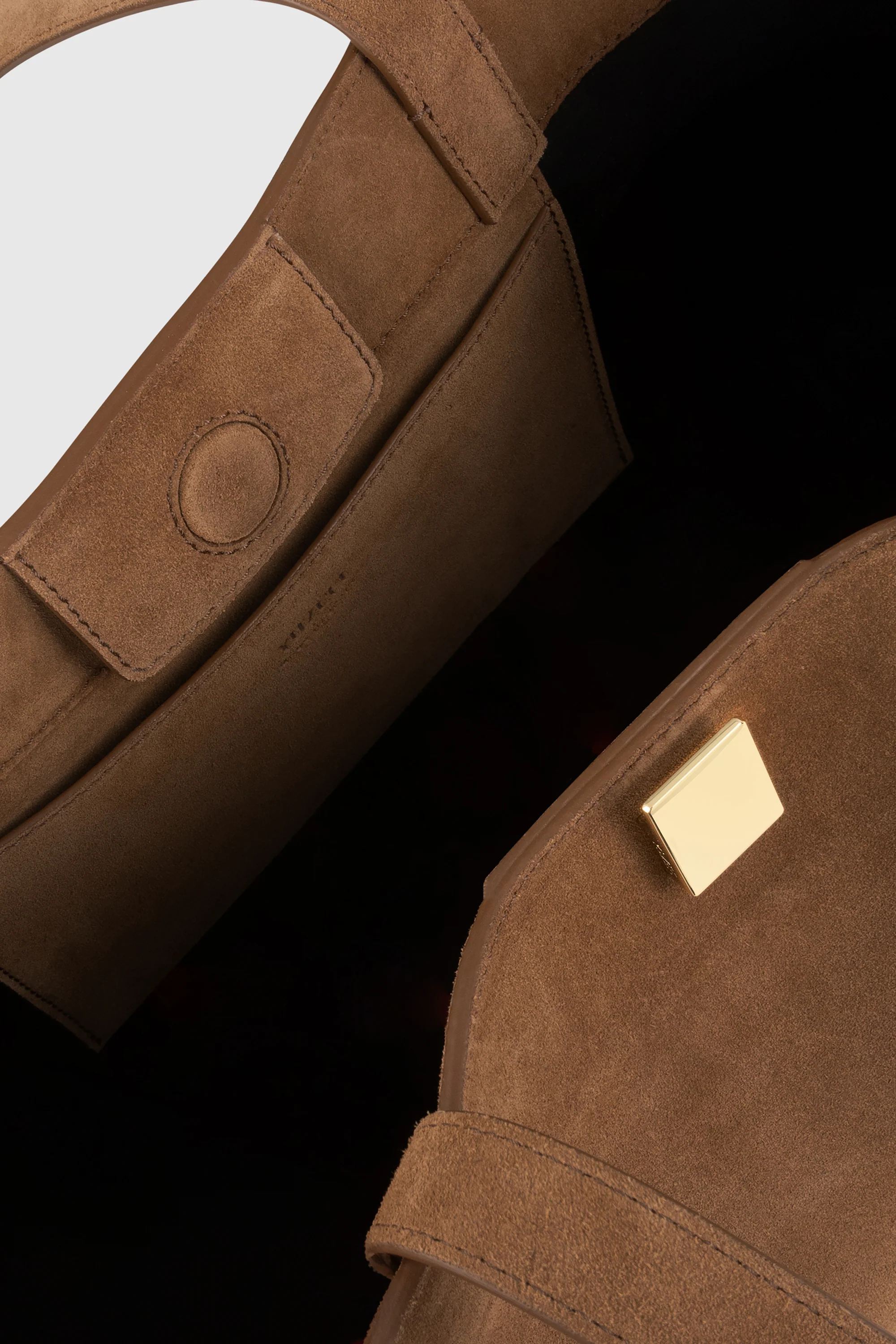GYOZA TOTE - COGNAC SUEDE - Image 6