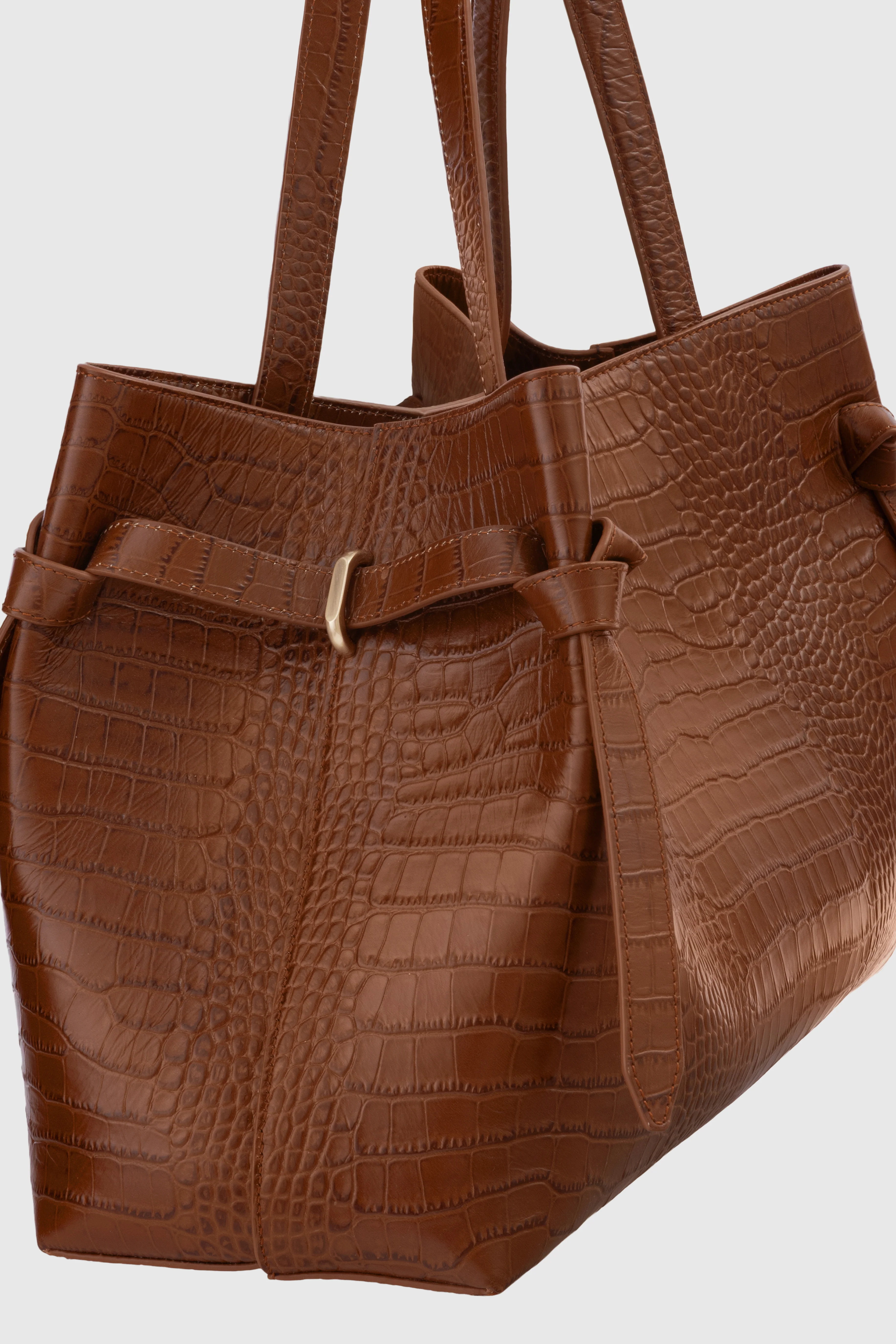 GYOZA TOTE - EMBOSSED SIERRA LEATHER - Image 3