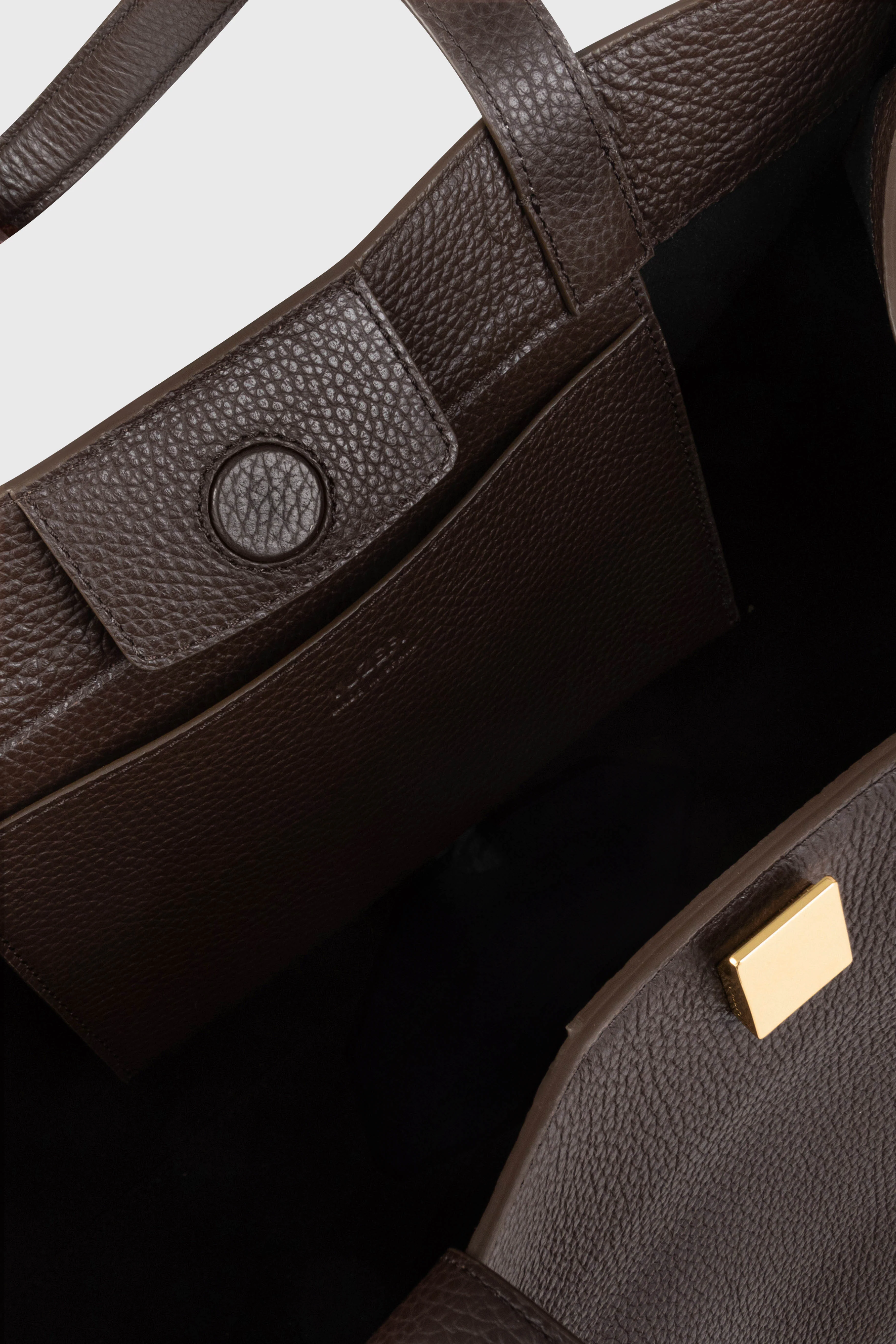 GYOZA TOTE - ESPRESSO PEBBLE GRAINED LEATHER - Image 6