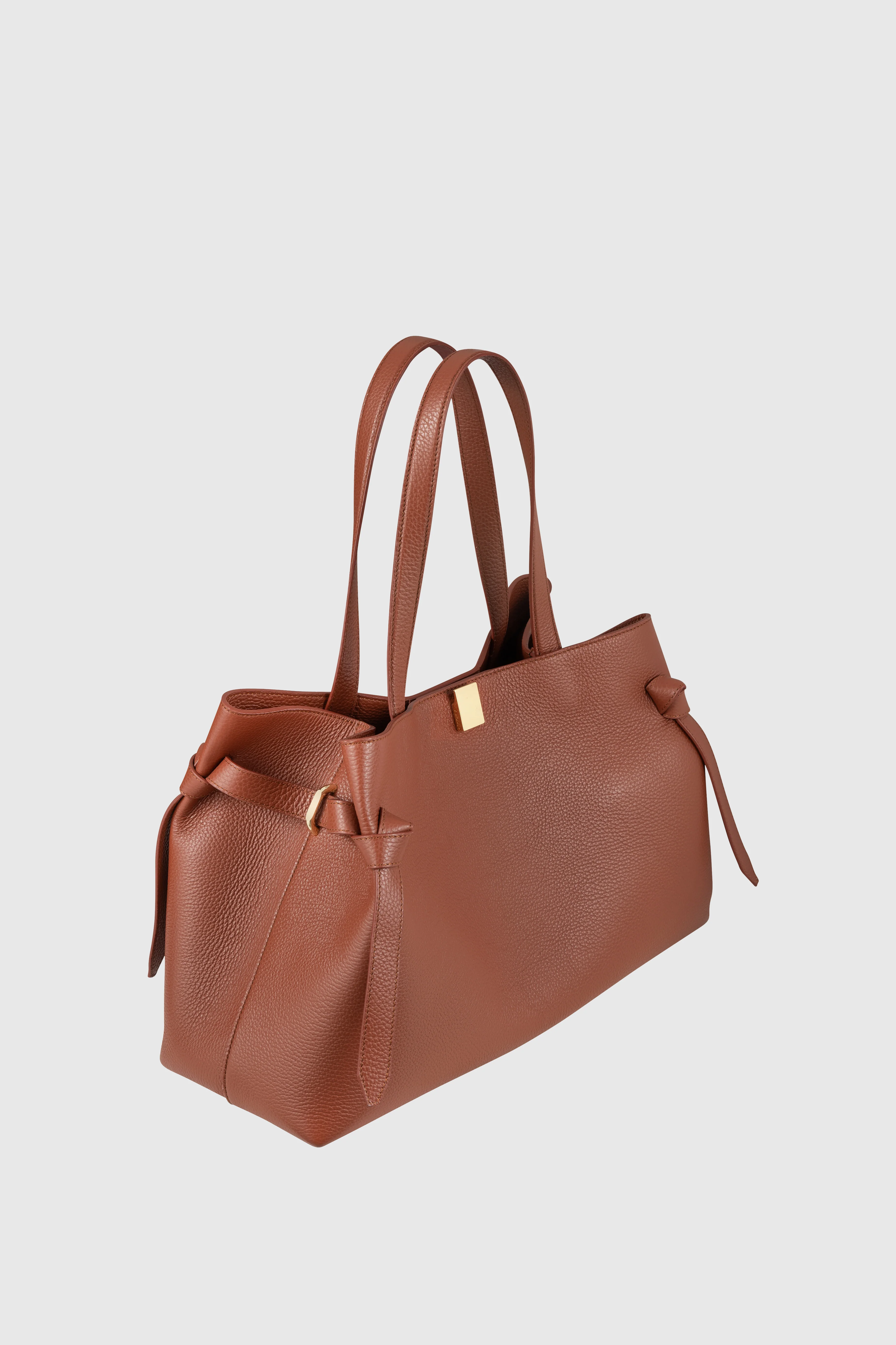 GYOZA TOTE - MAPLE PEBBLE GRAINED LEATHER - Image 3