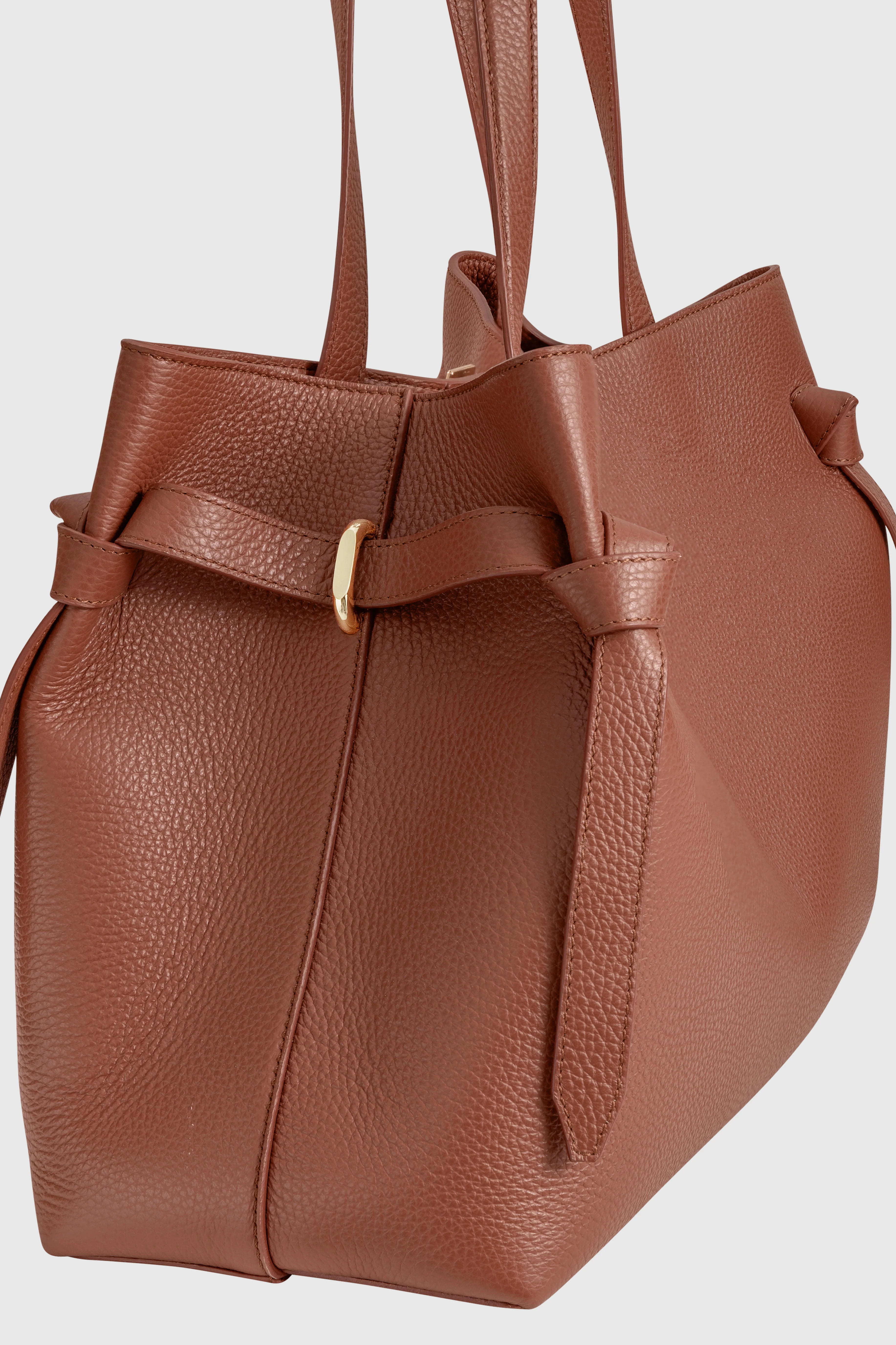 GYOZA TOTE - MAPLE PEBBLE GRAINED LEATHER - Image 4