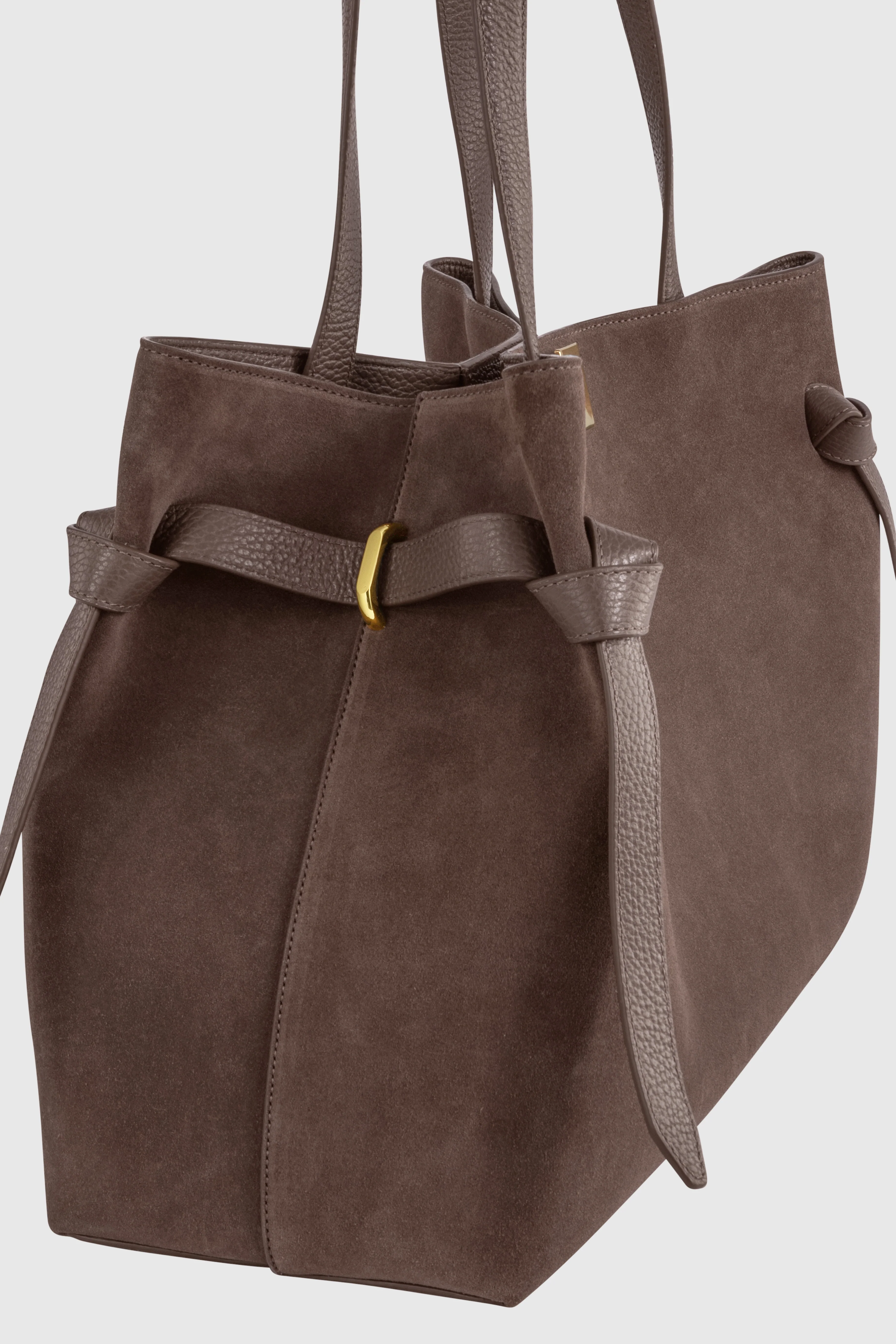 GYOZA TOTE - NUTMEG SUEDE - Image 3