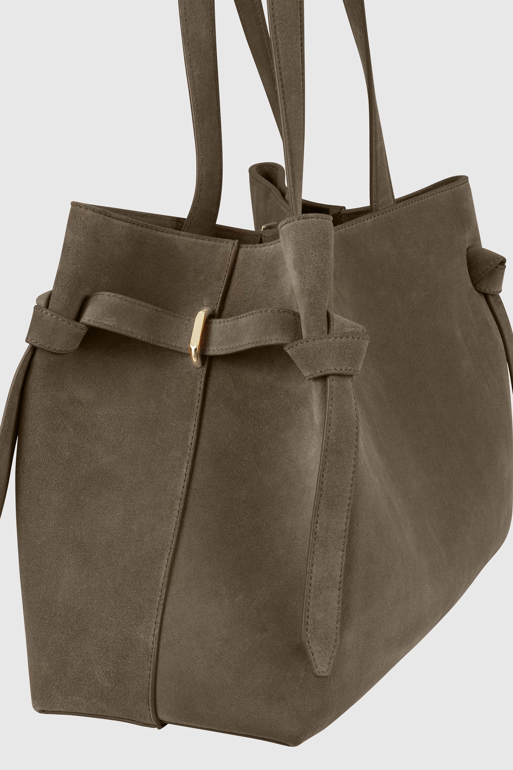 GYOZA TOTE - TAUPE SUEDE - Image 5