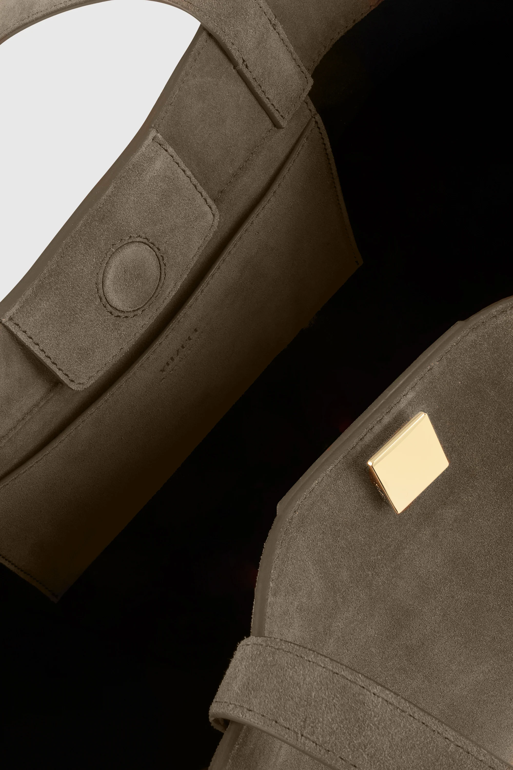 GYOZA TOTE - TAUPE SUEDE - Image 6