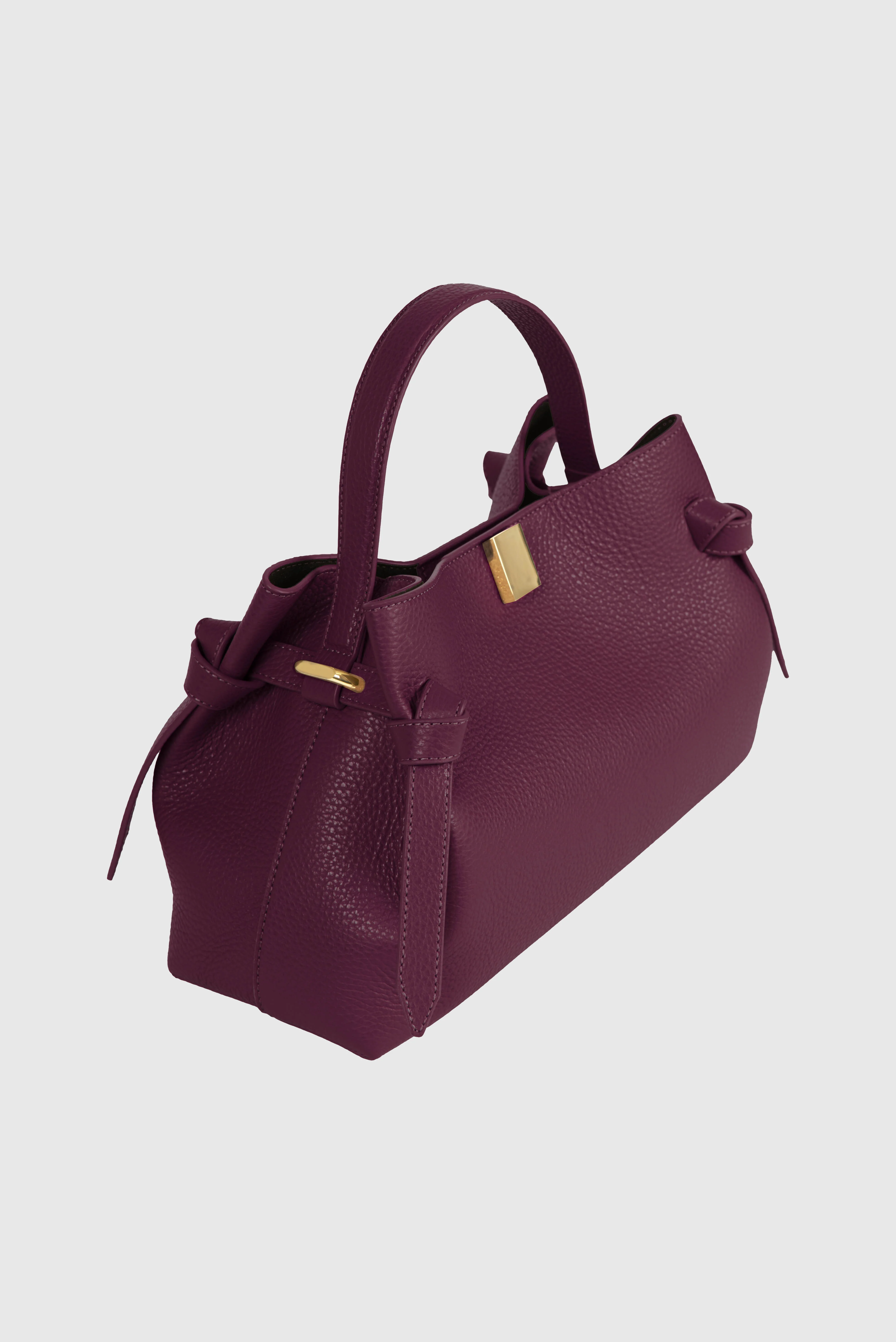 GYOZA - WINE PEBBLE GRAINED LEATHER - Image 3