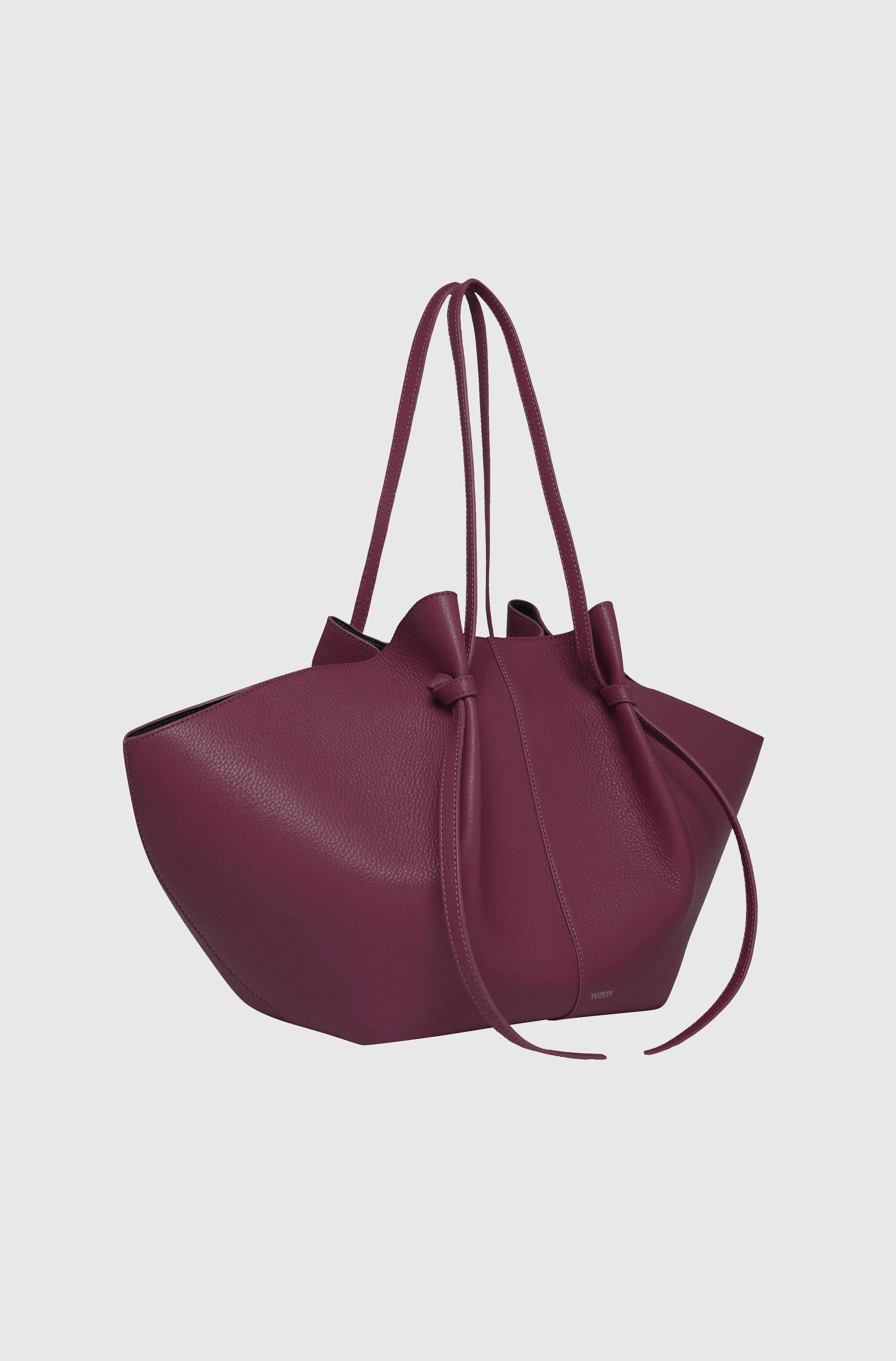 LARGE MOCHI - WINE PEBBLE GRAINED LEATHER - Image 2