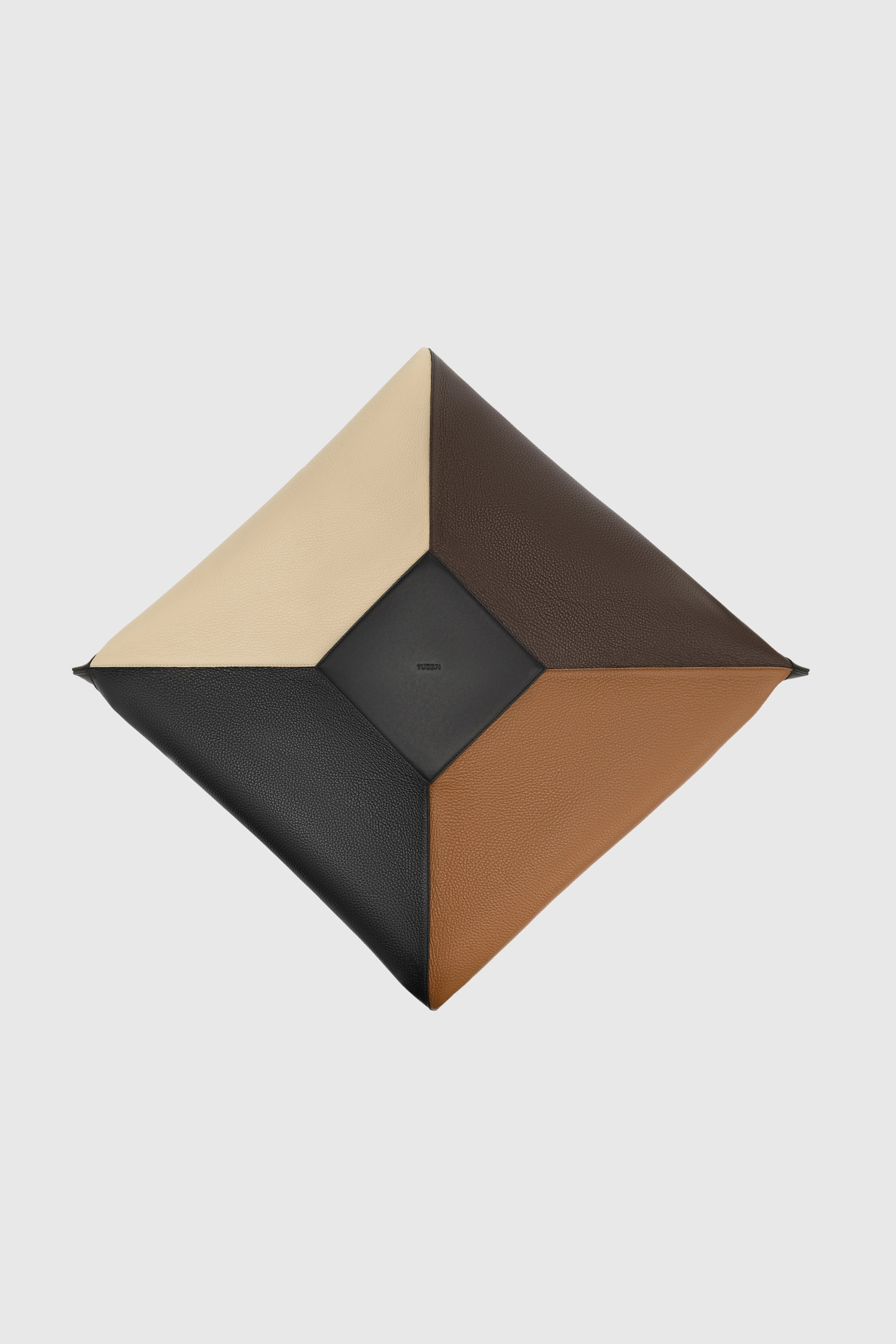 LARGE WONTON - COFFEES PEBBLE GRAINED LEATHER - Image 3