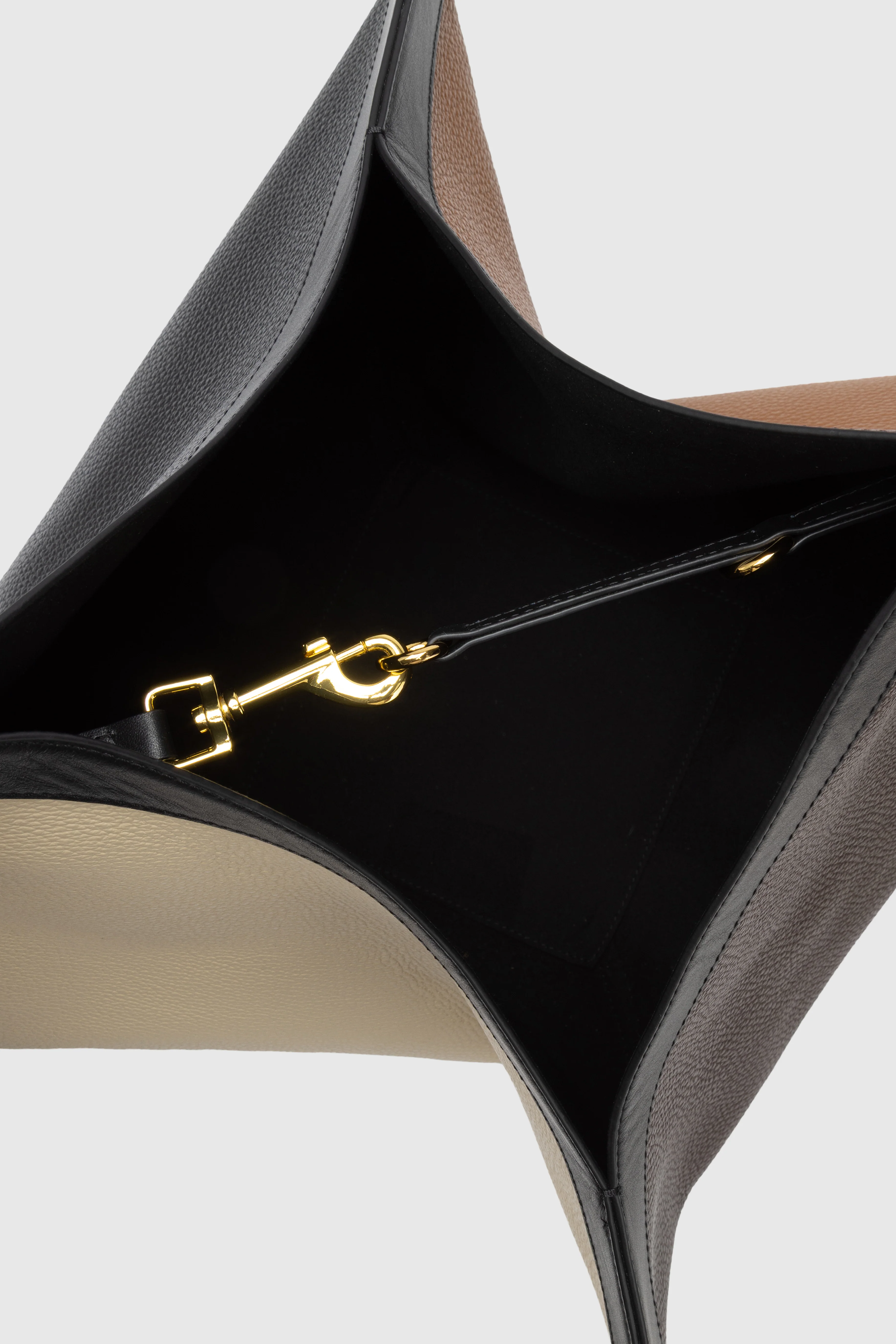 LARGE WONTON - COFFEES PEBBLE GRAINED LEATHER - Image 4