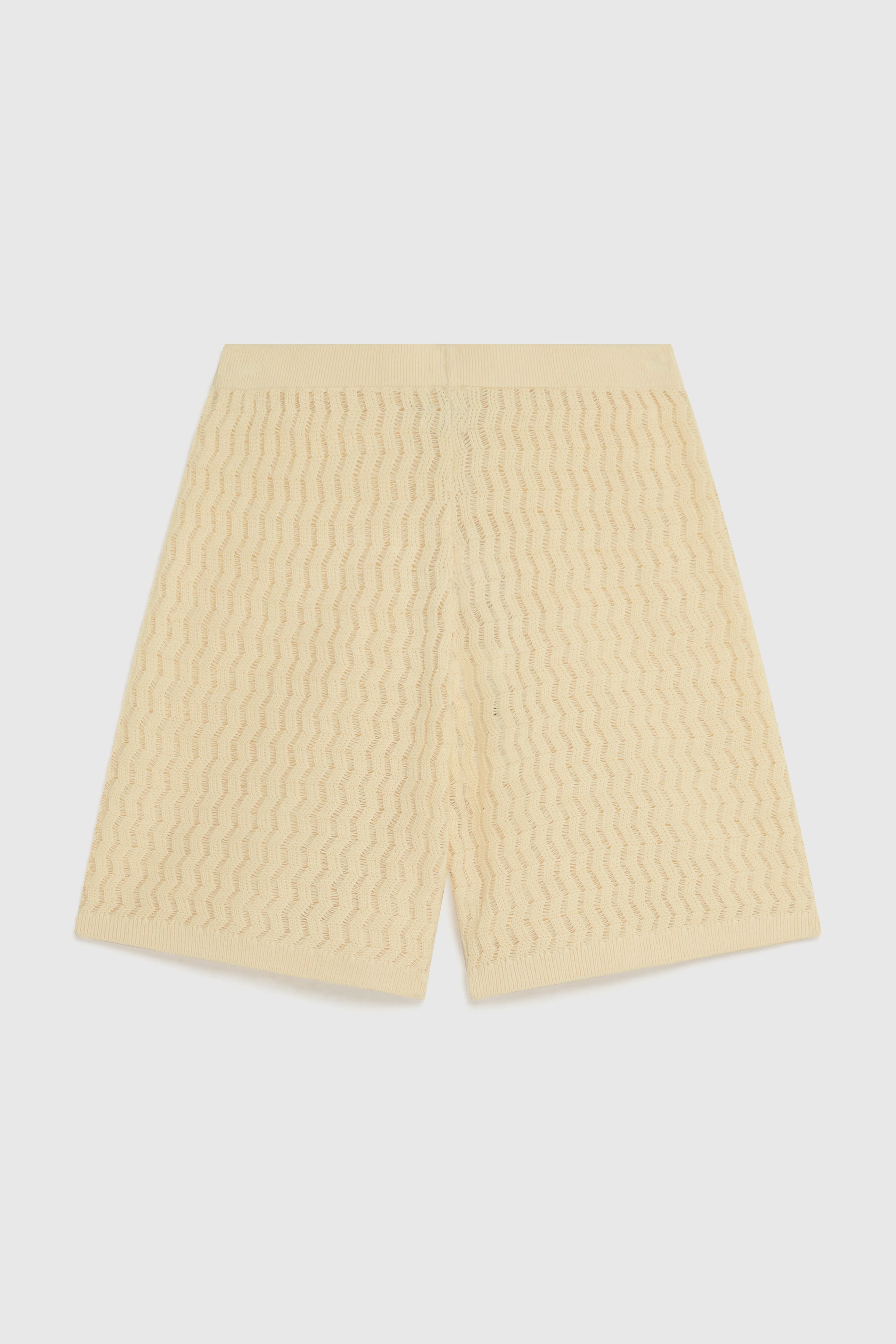 MARI KNIT EYELASH SHORTS - VANILLA - Image 2