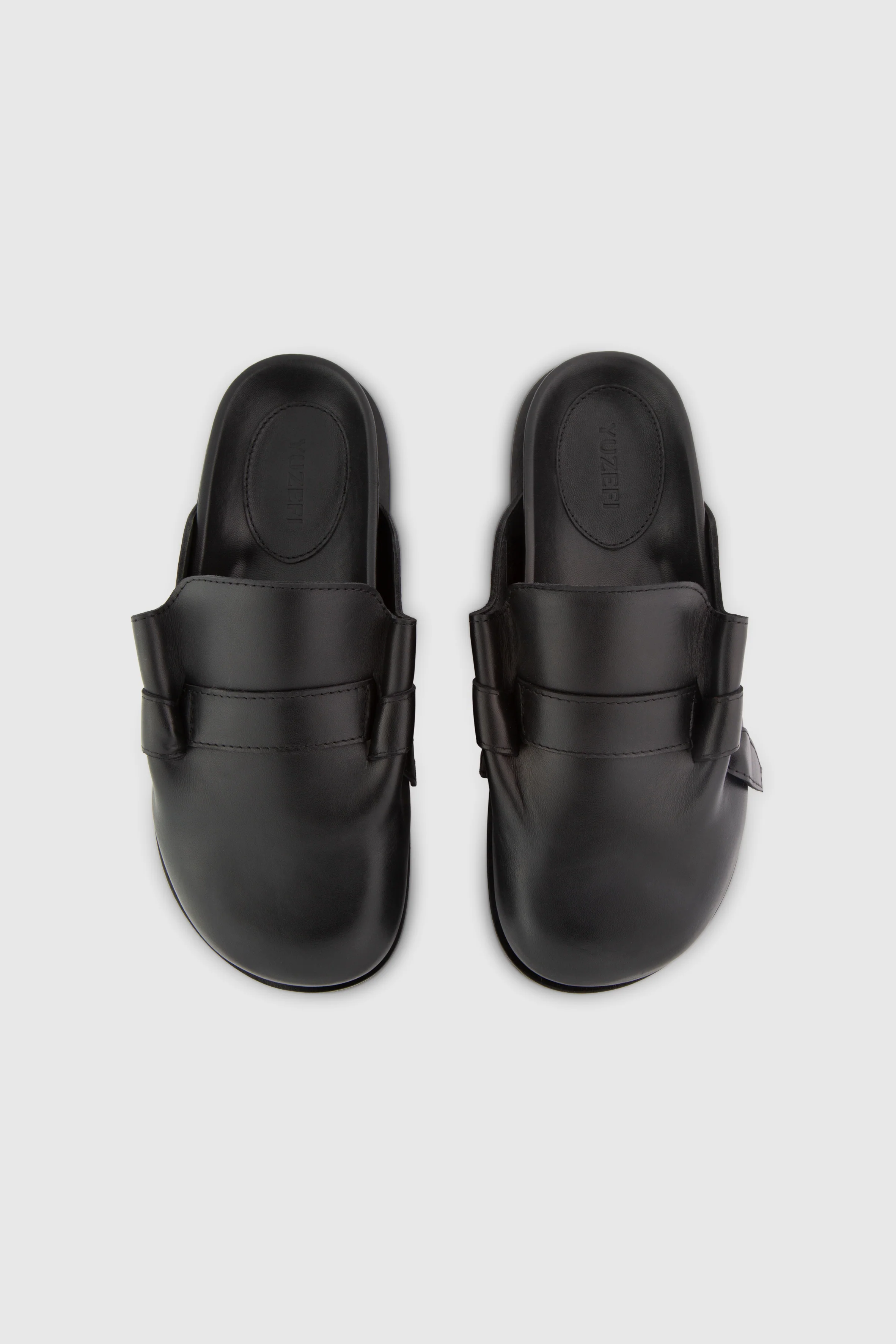MOCHI SLIDES - BLACK LEATHER - Image 4