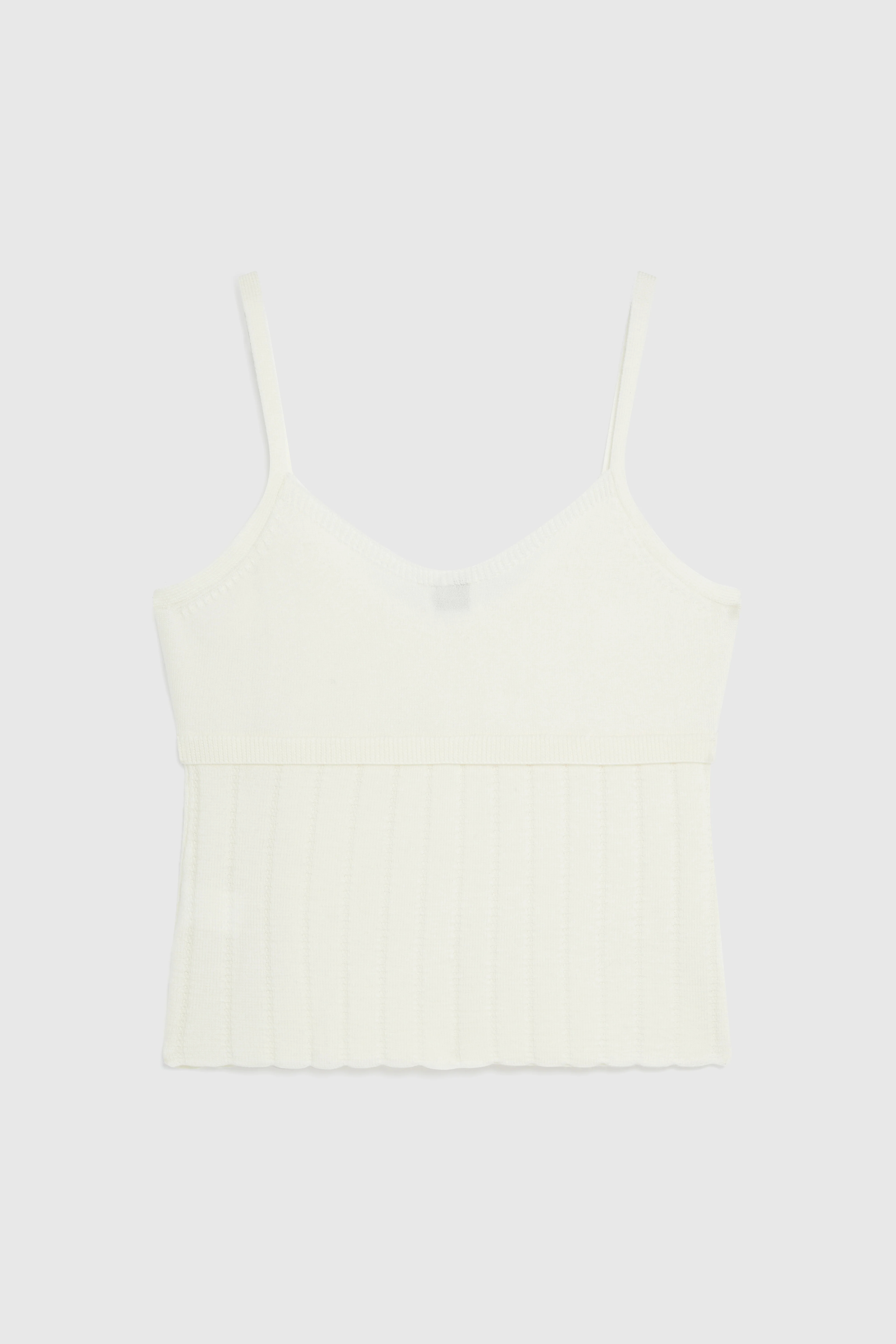 NOLA TUCK STITCH STRAPPY TOP - OATMEAL - Image 2