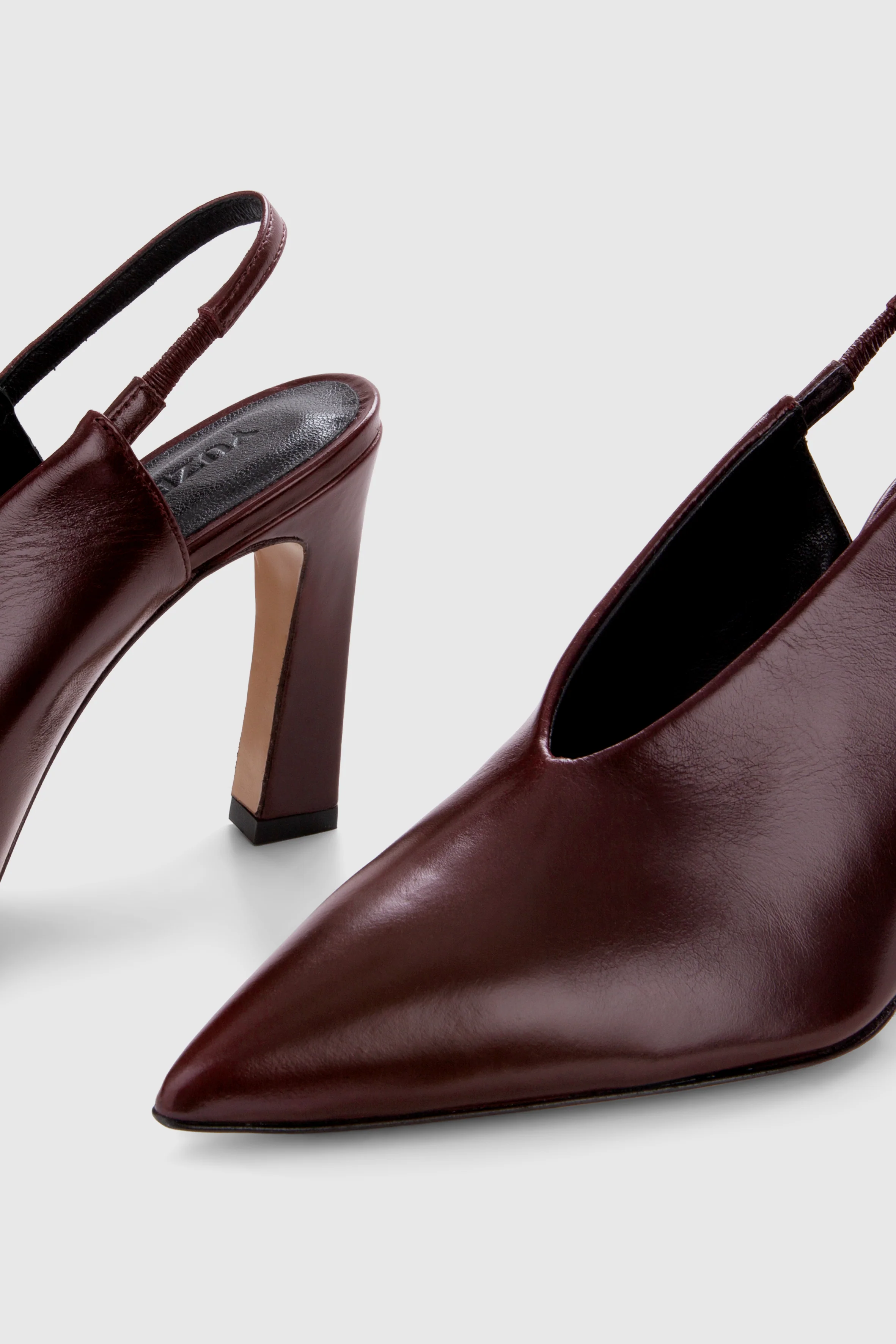 NUR SLINGBACK - BORDEAUX LEATHER - Image 3
