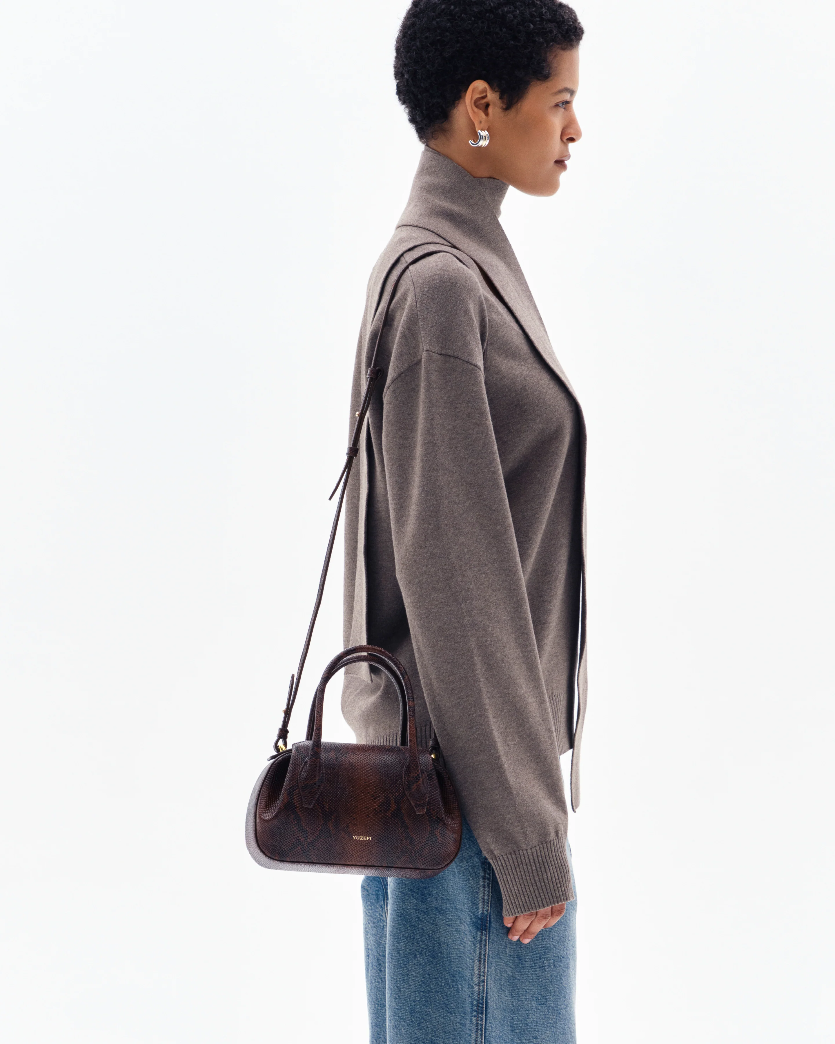 OLA PLAIN SLASH JUMPER - CLAY - Image 3