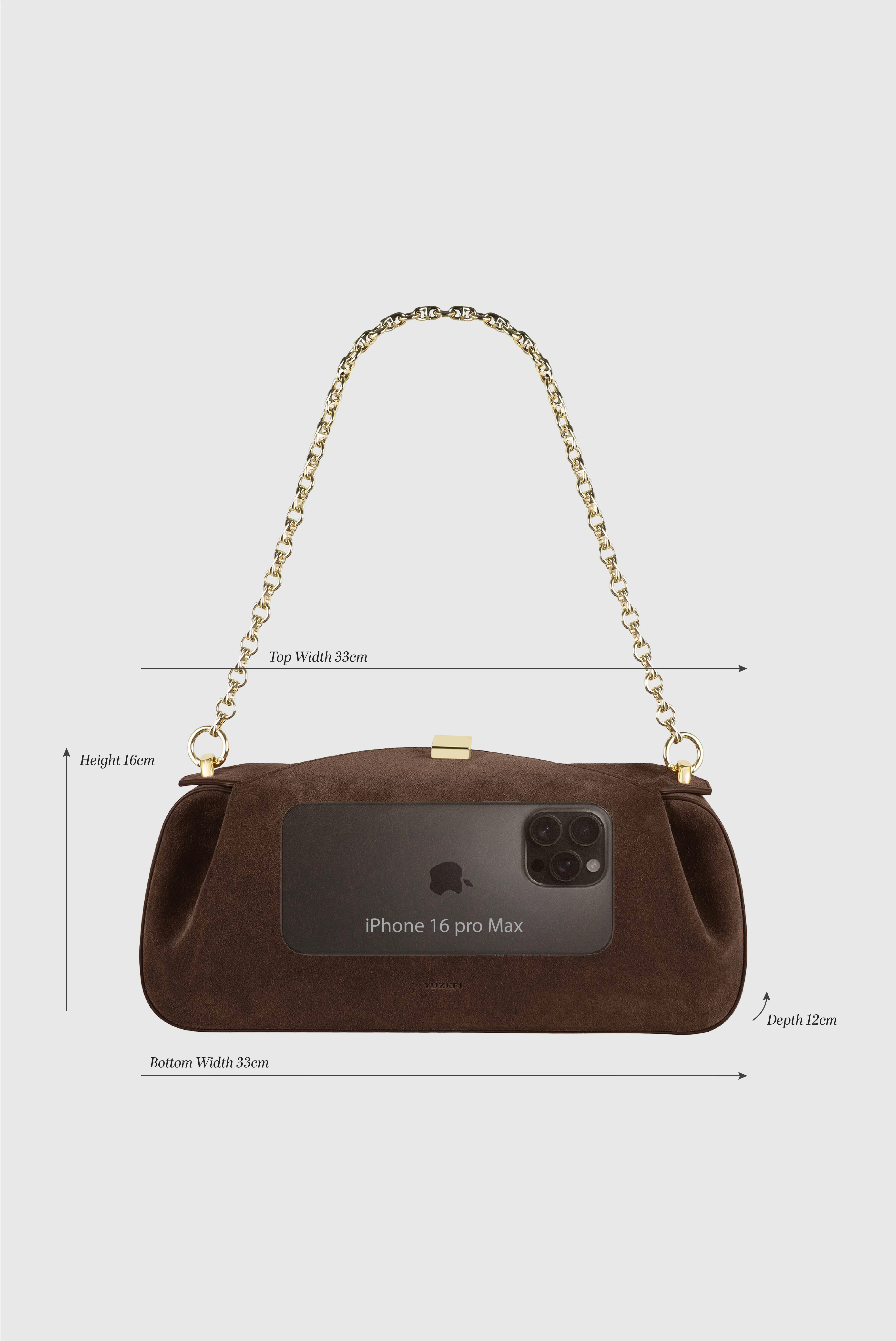 OYSTER CLUTCH - ANGORA PEBBLE GRAINED LEATHER - Image 6