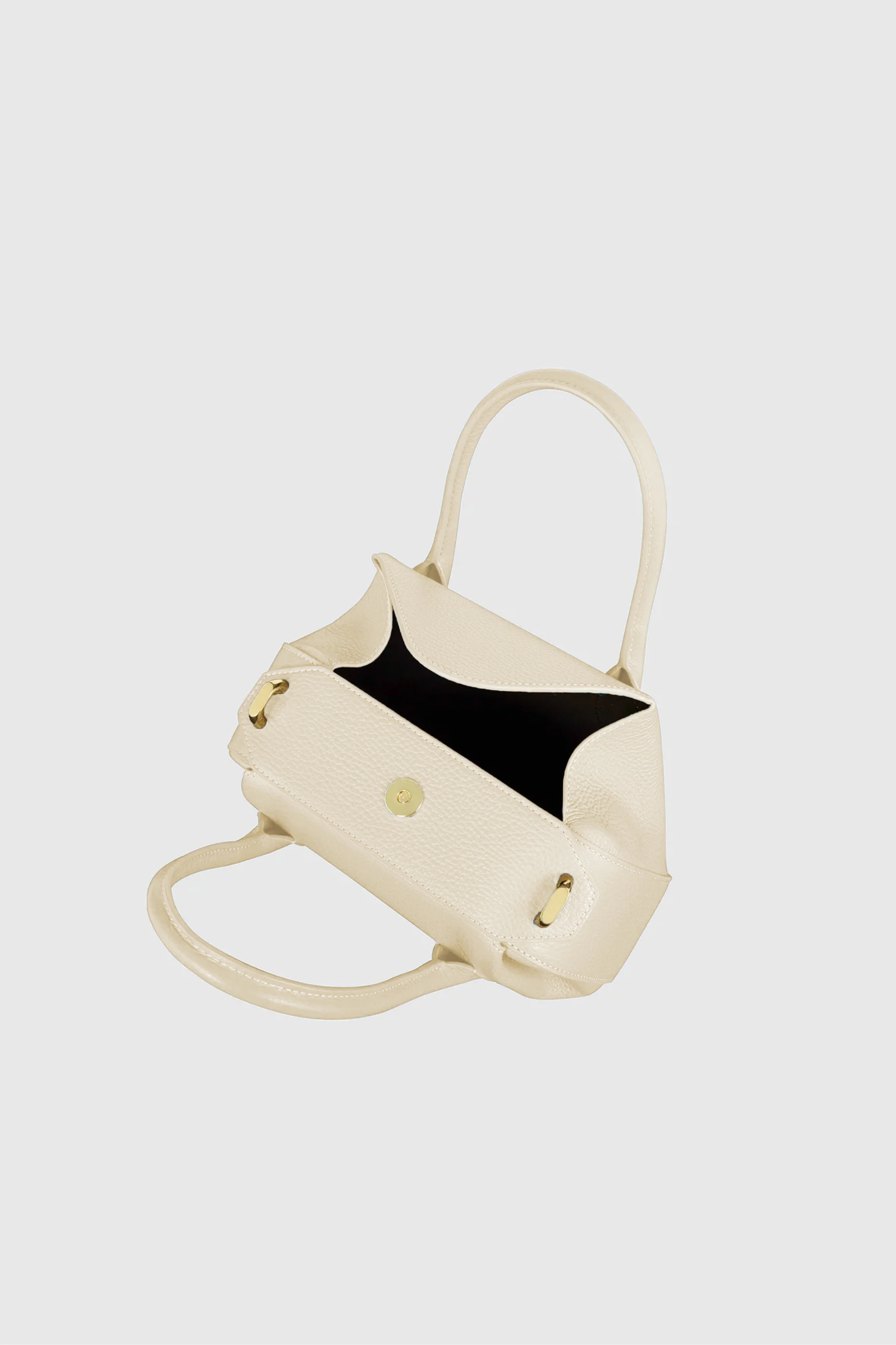 OYSTER MINI DUFFLE - ANGORA PEBBLE GRAINED LEATHER - Image 4