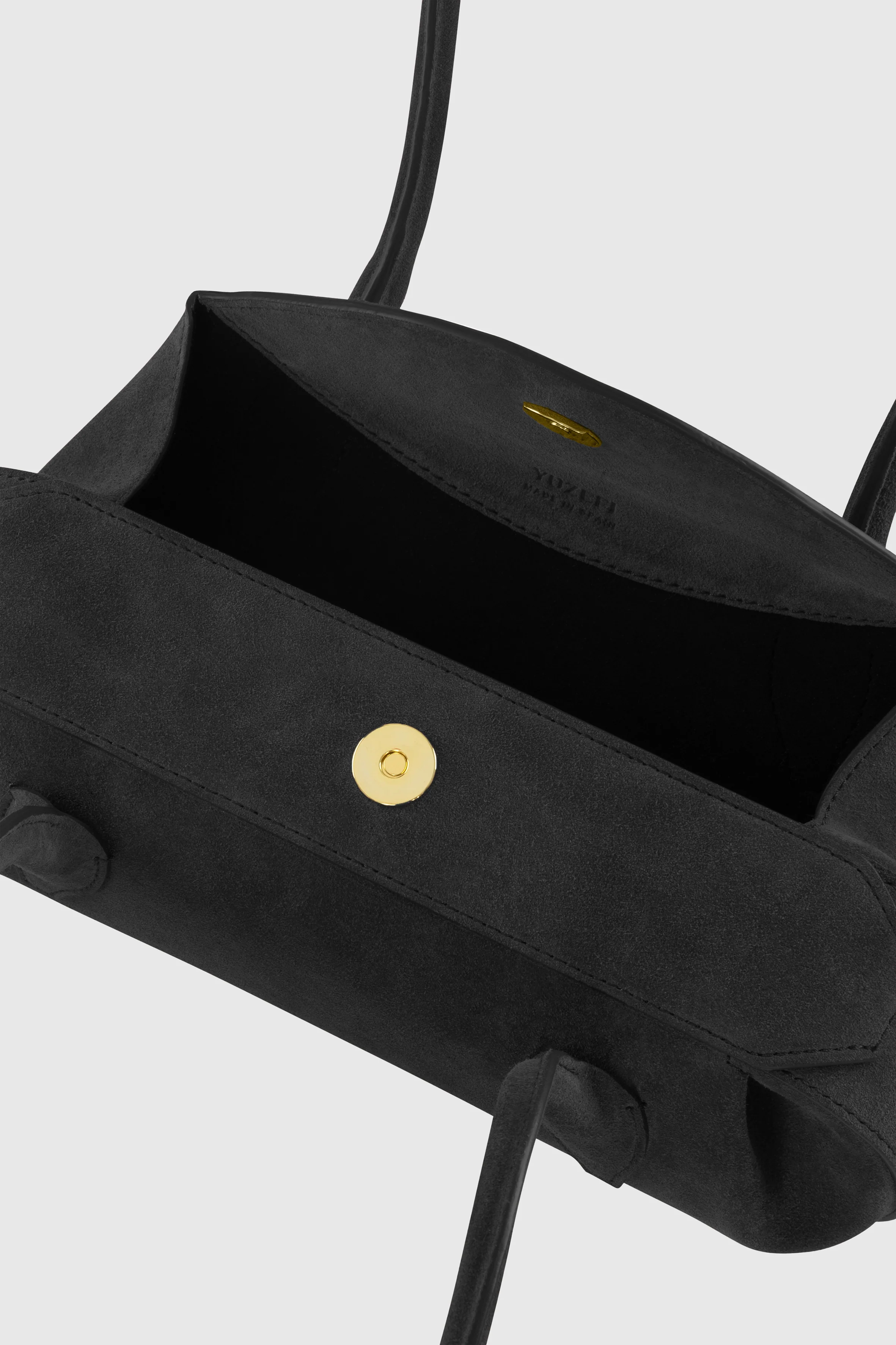 OYSTER MINI SHOULDER BAG - BLACK SUEDE - Image 3