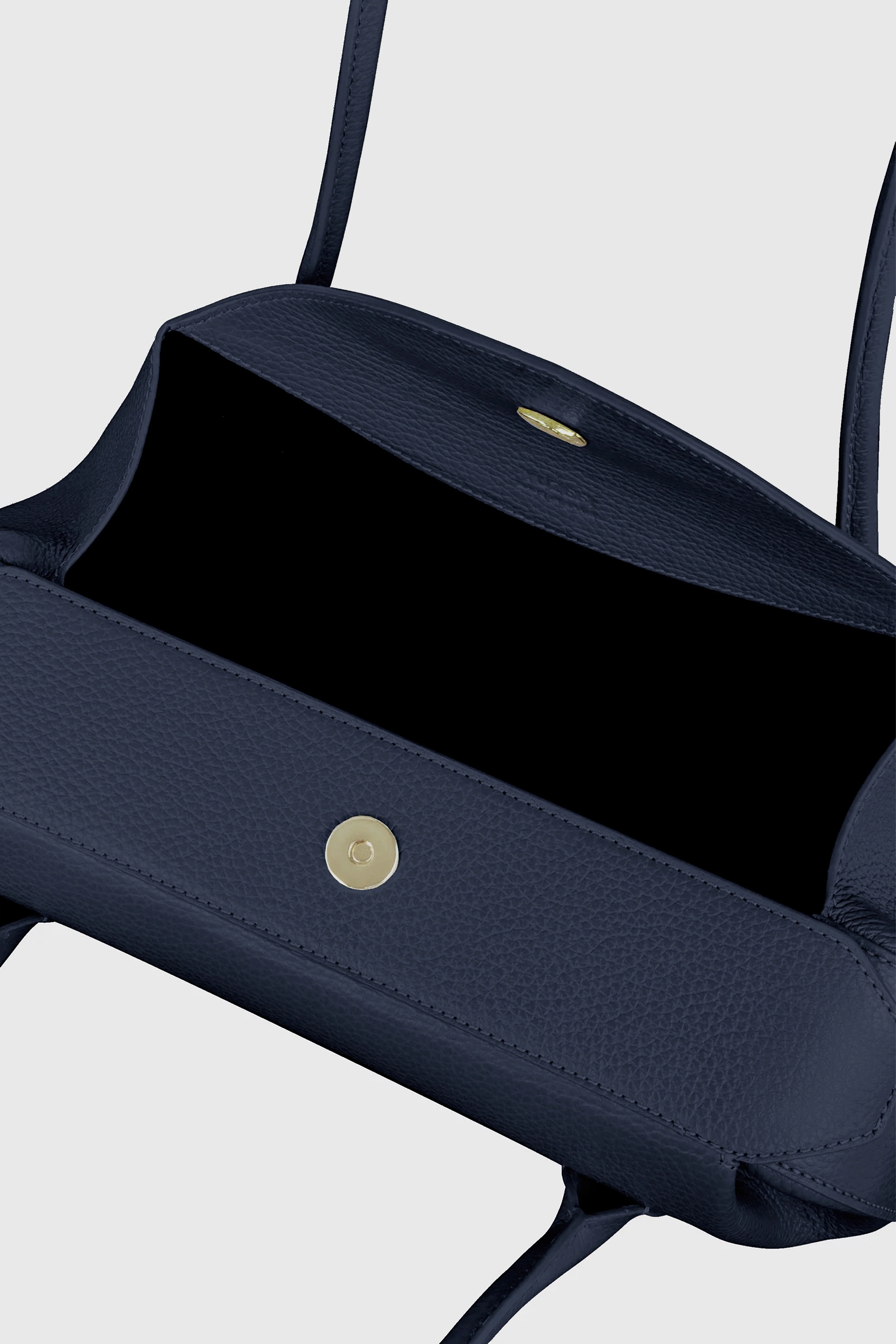 OYSTER MINI SHOULDER BAG - MIDNIGHT PEBBLE GRAINED LEATHER - Image 3