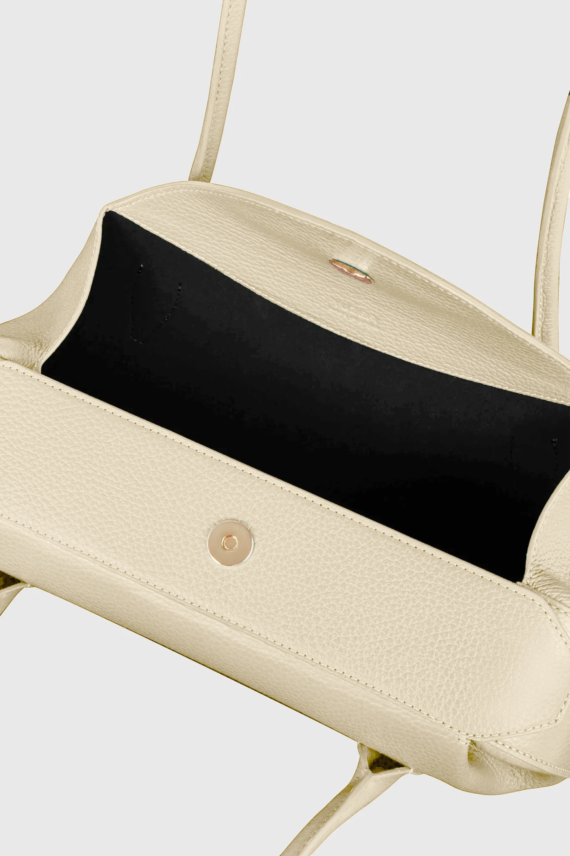 OYSTER SHOULDER BAG - ANGORA PEBBLE GRAINED LEATHER - Image 3