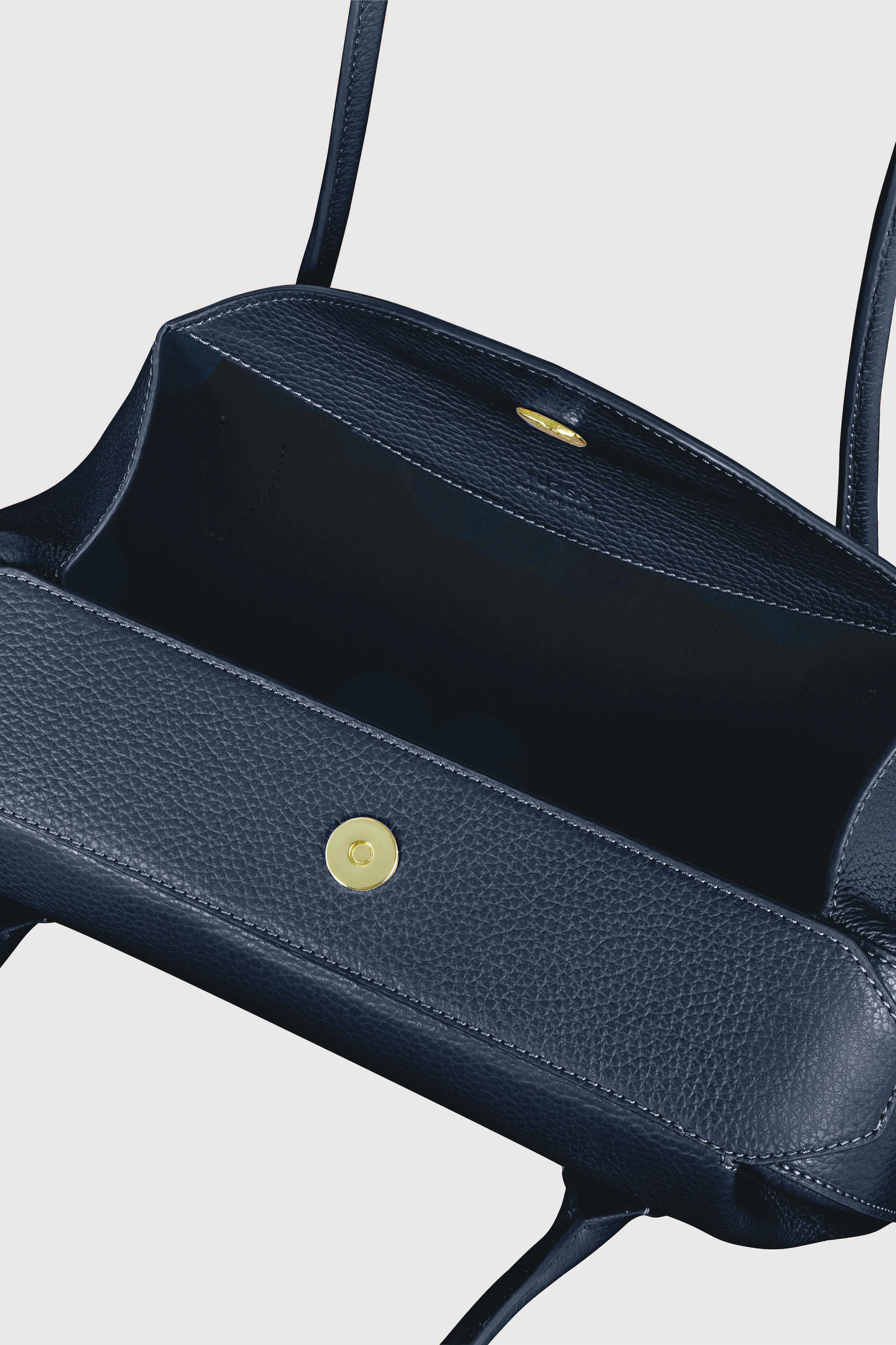 OYSTER SHOULDER BAG - MIDNIGHT PEBBLE GRAINED LEATHER - Image 3