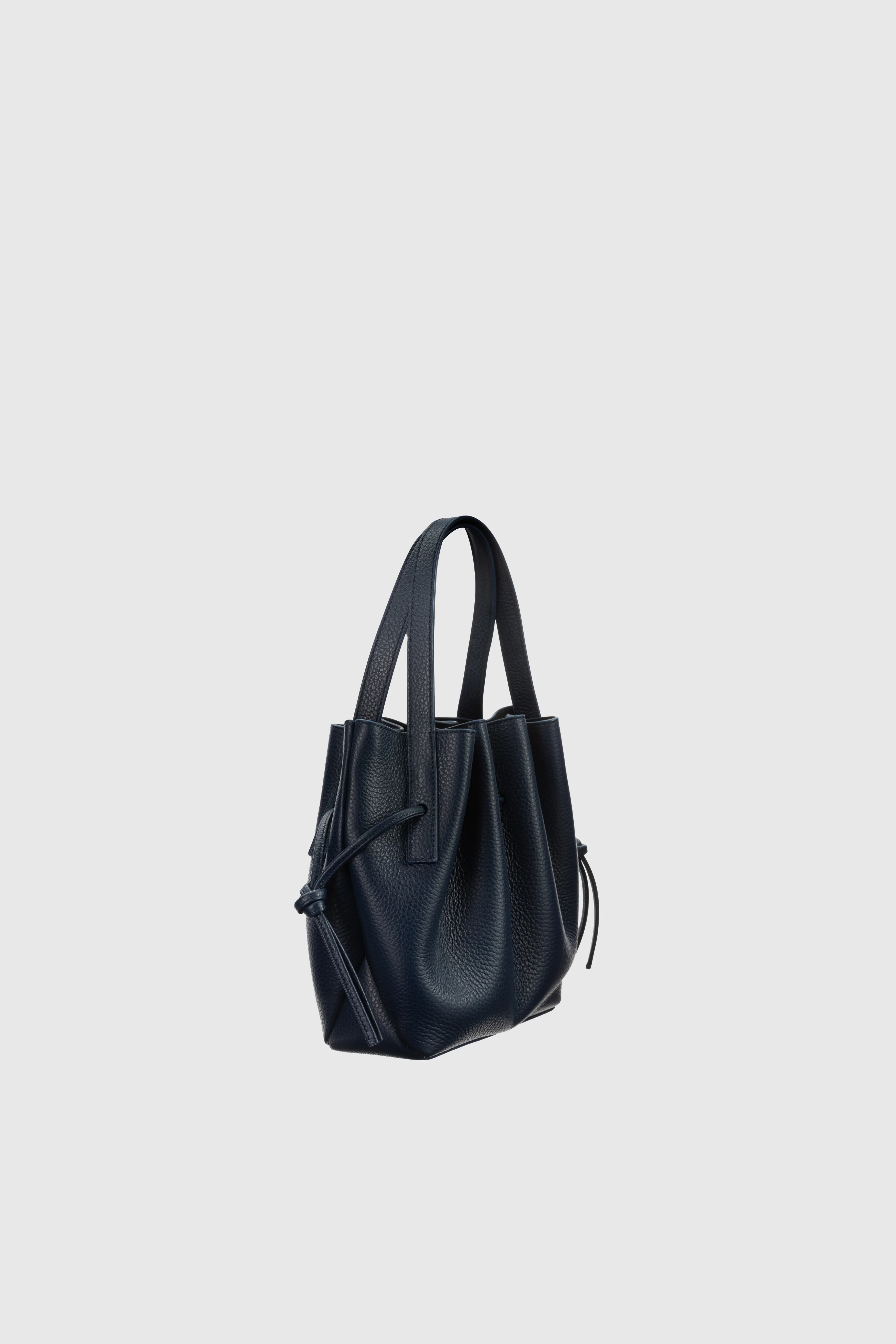 SCALLOP MINI TOTE - MIDNIGHT PEBBLE GRAINED LEATHER - Image 2