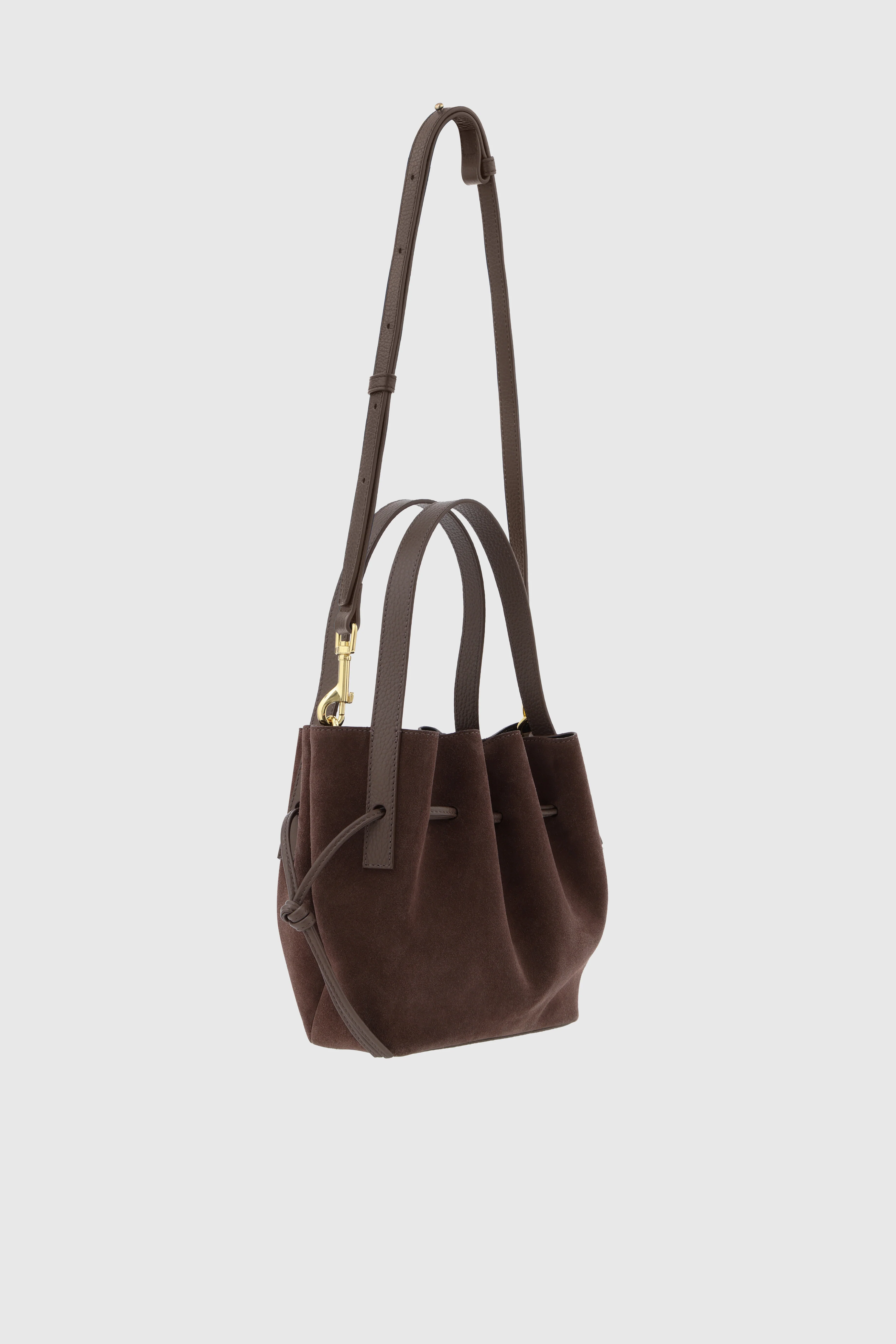 SCALLOP MINI TOTE - NUTMEG SUEDE - Image 3