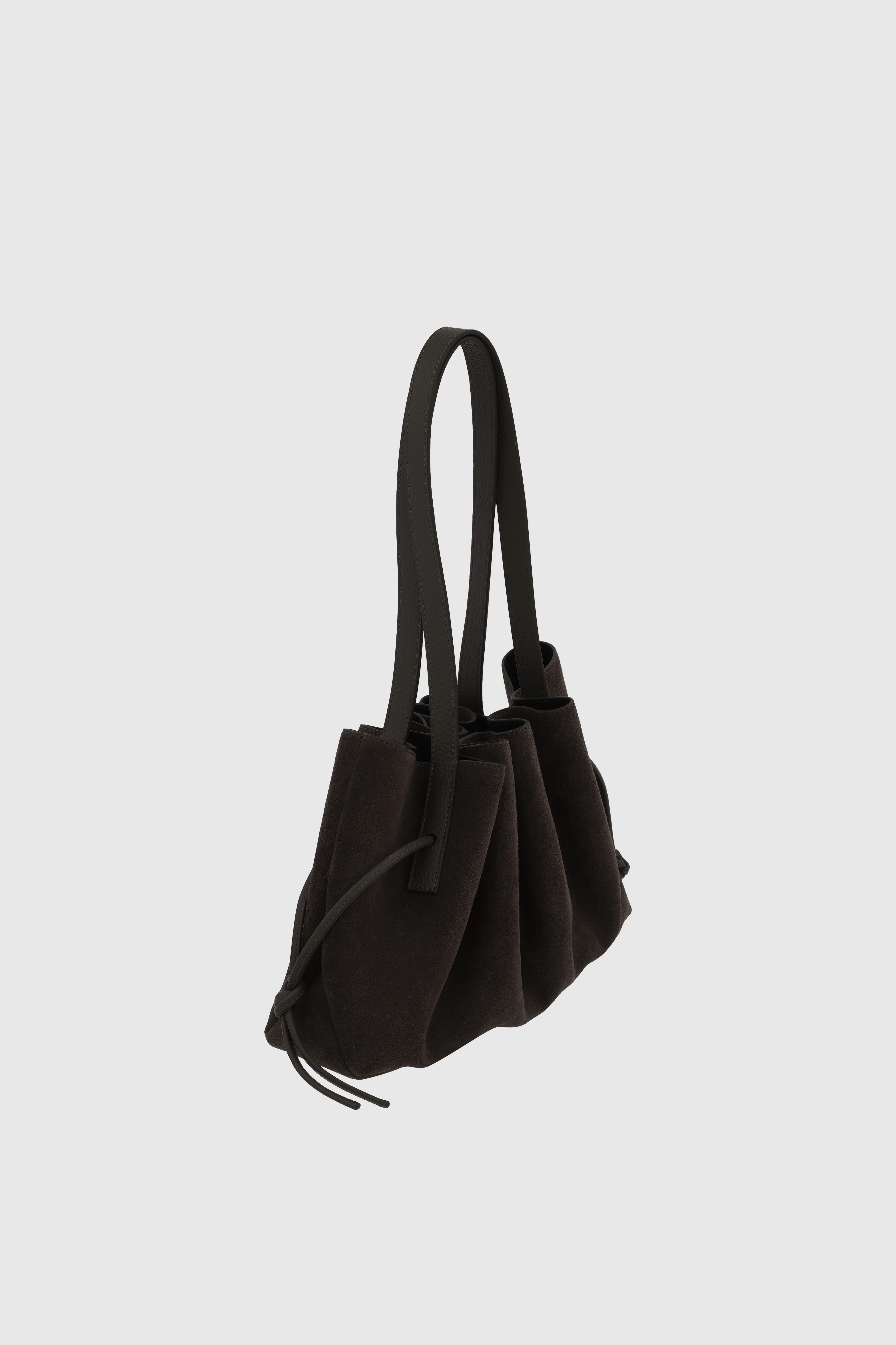 SCALLOP SHOULDER BAG - GANACHE SUEDE - Image 3