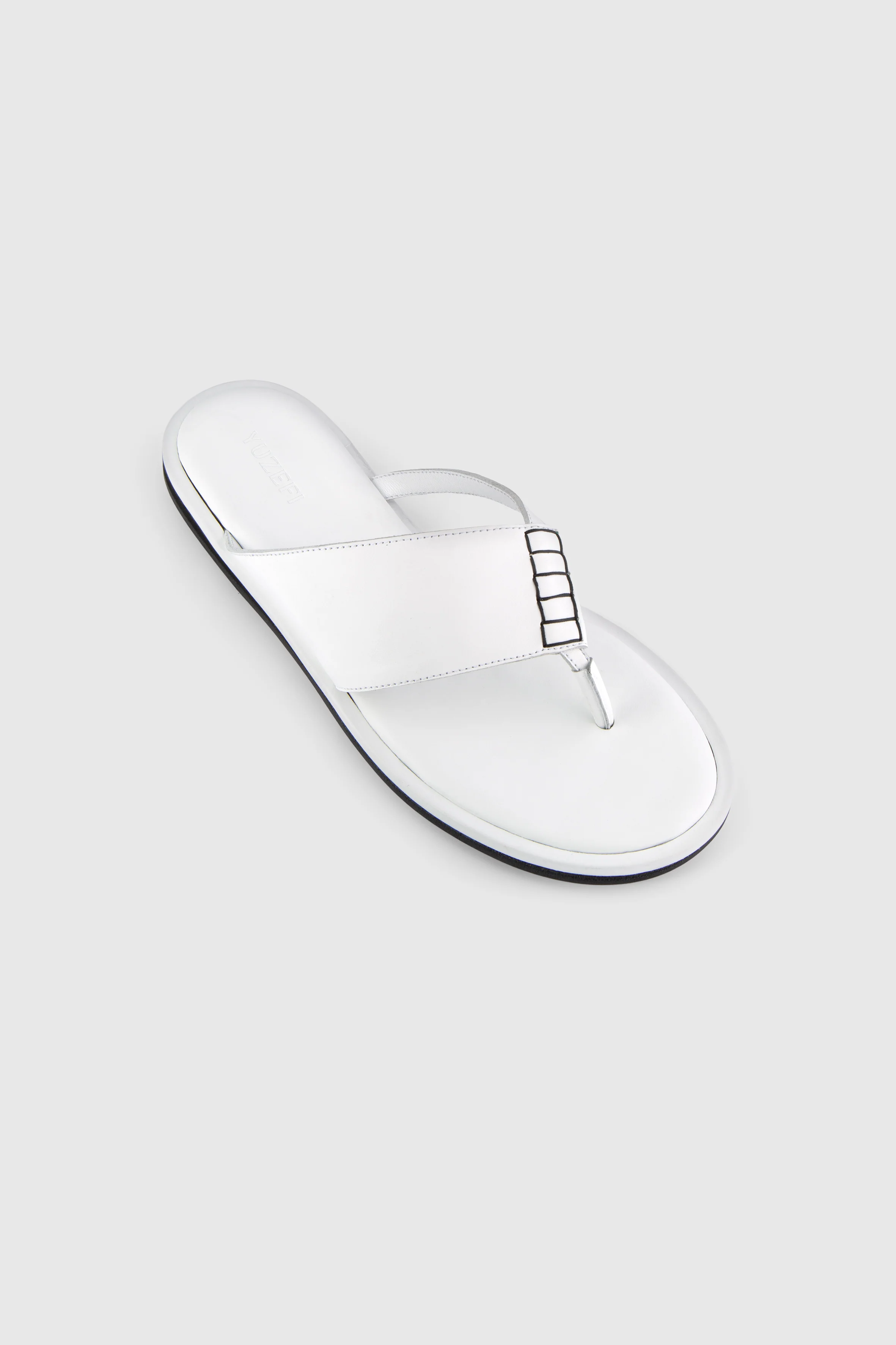 THESSA FLIP FLOP - WHITE LEATHER - Image 2