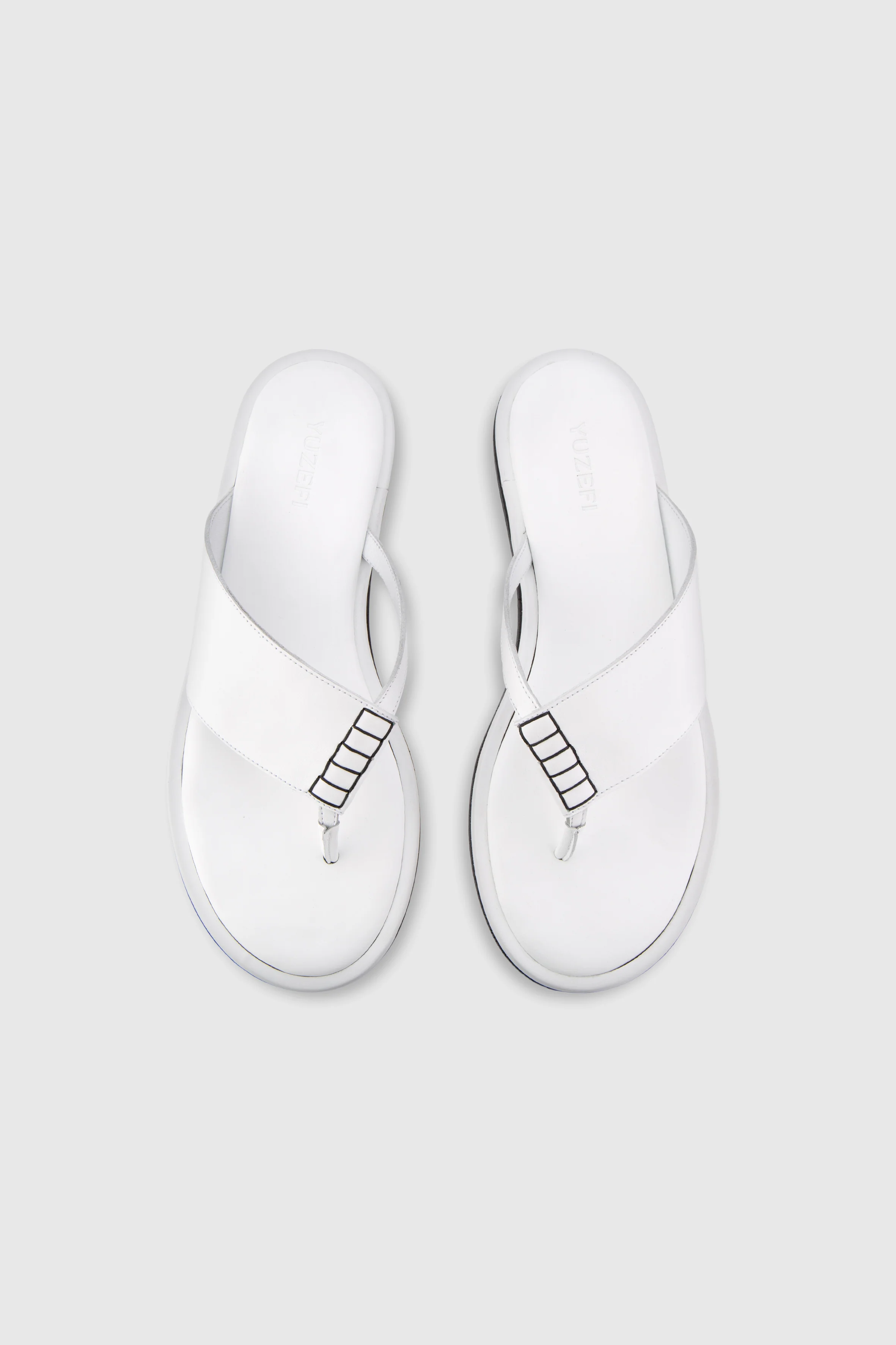 THESSA FLIP FLOP - WHITE LEATHER - Image 3
