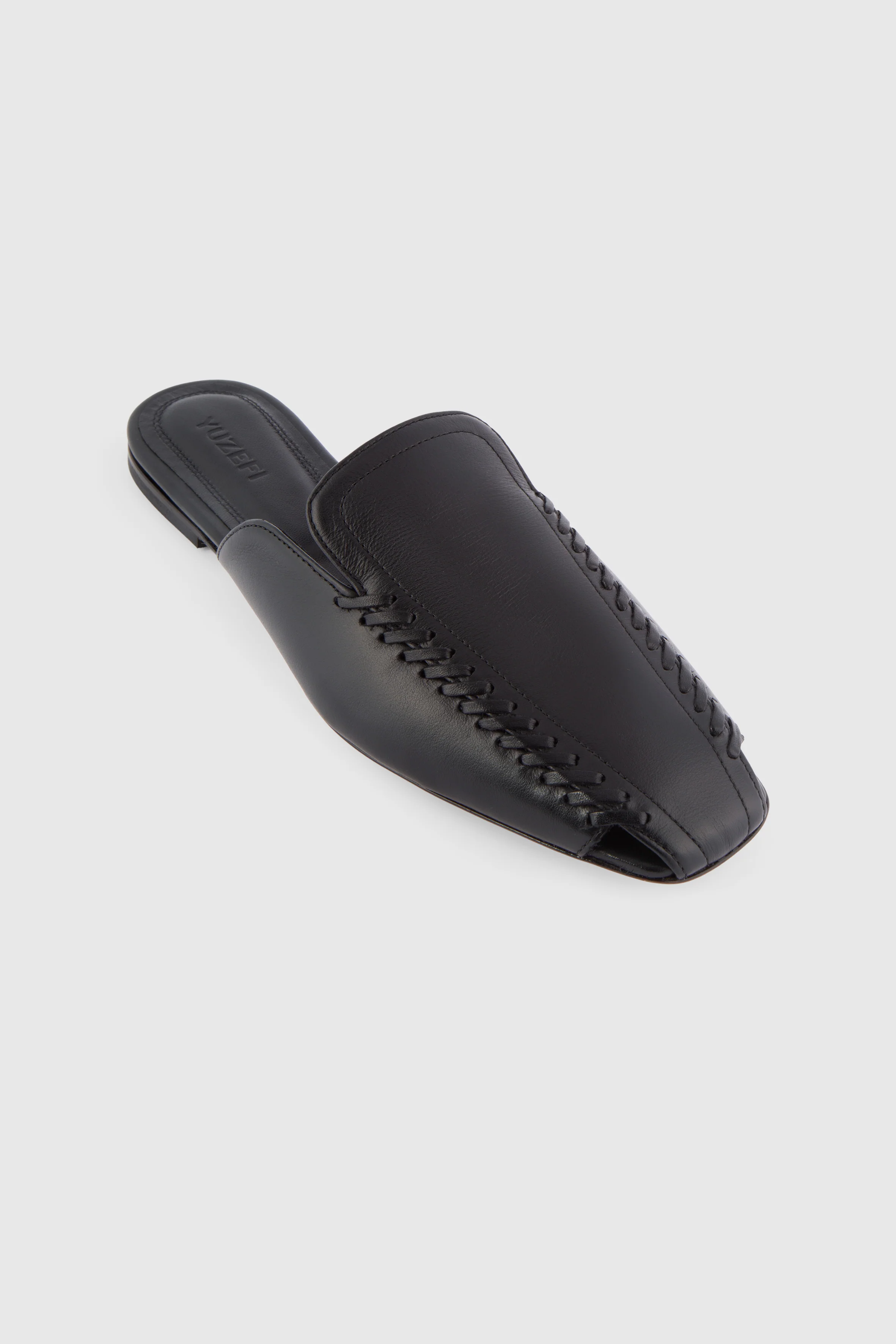ZARIA MULE - BLACK LEATHER - Image 4