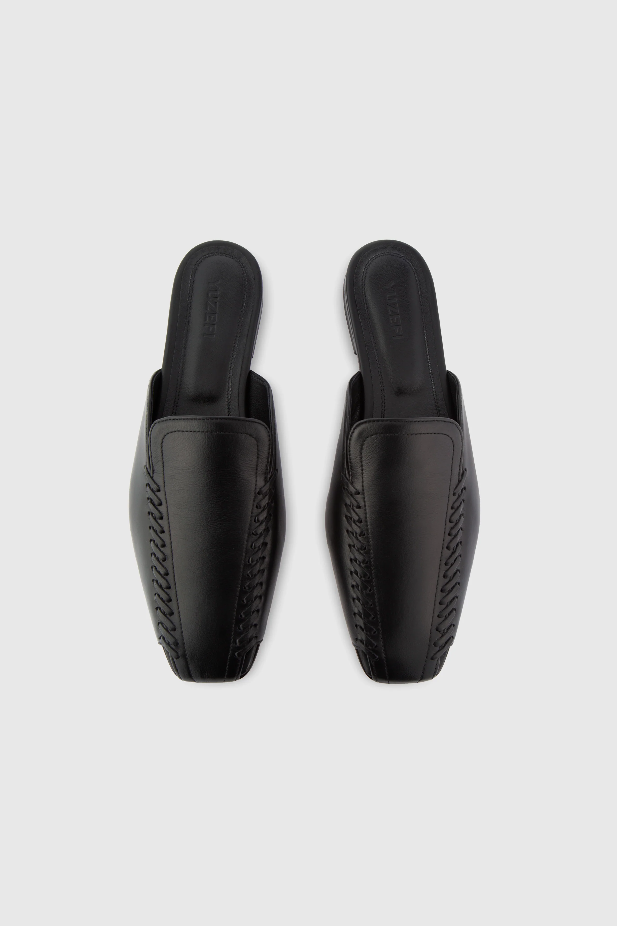 ZARIA MULE - BLACK LEATHER - Image 5